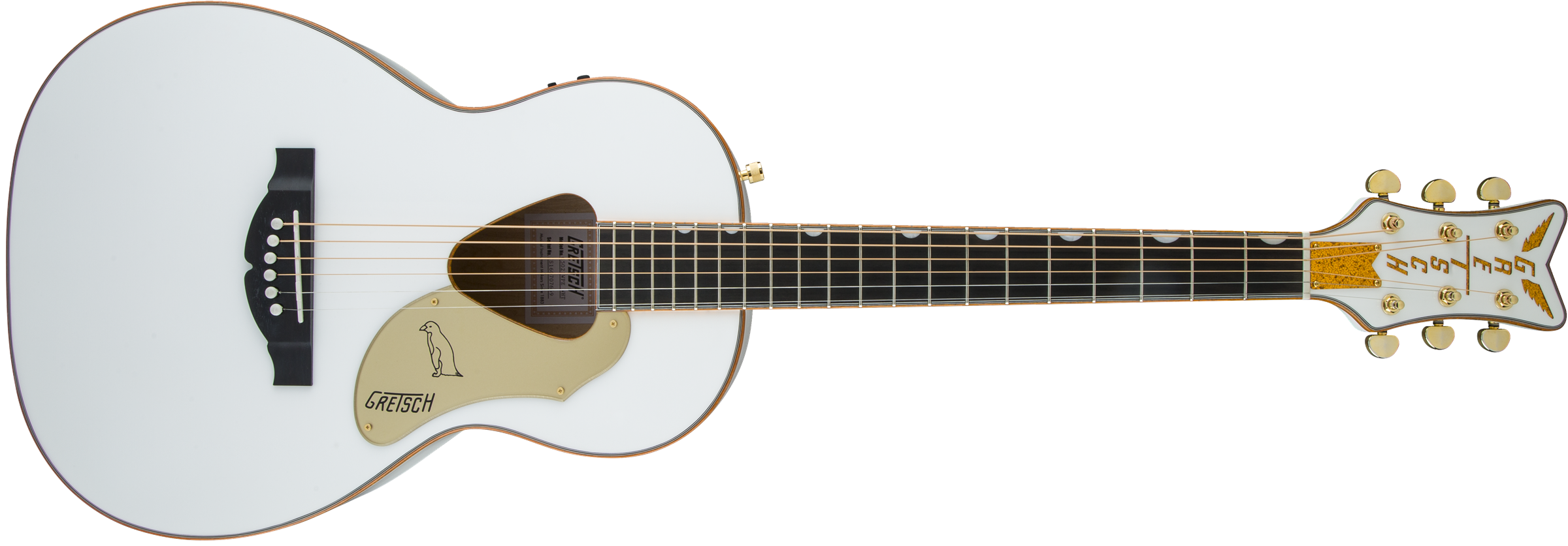 Gretsch G5021WPE Rancher™ Penguin™ Parlor Acoustic/Electric, Fishman® Pickup System, White
