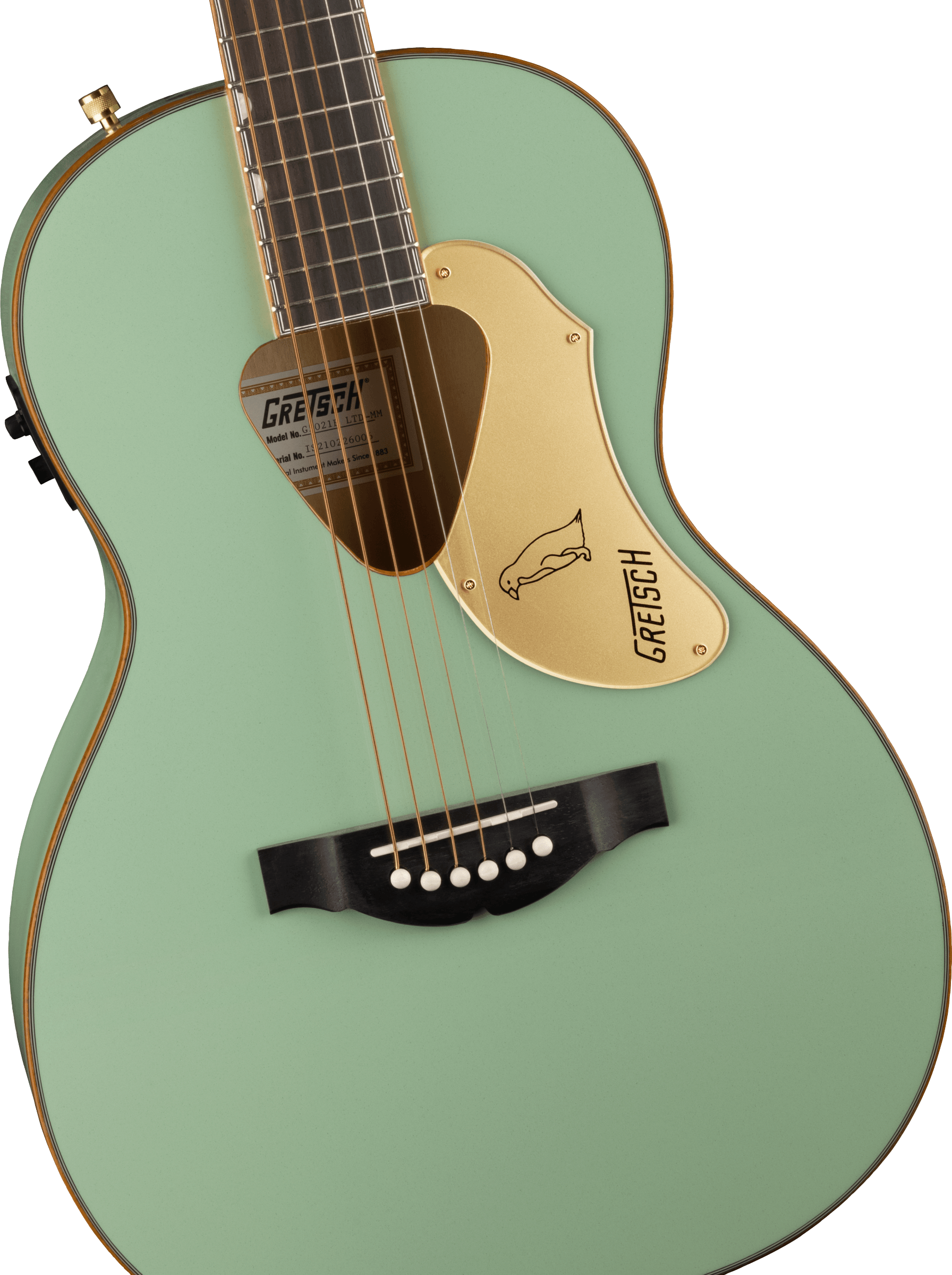 Gretsch G5021E Rancher™ Penguin™ Parlor Acoustic/Electric, Mint Metallic