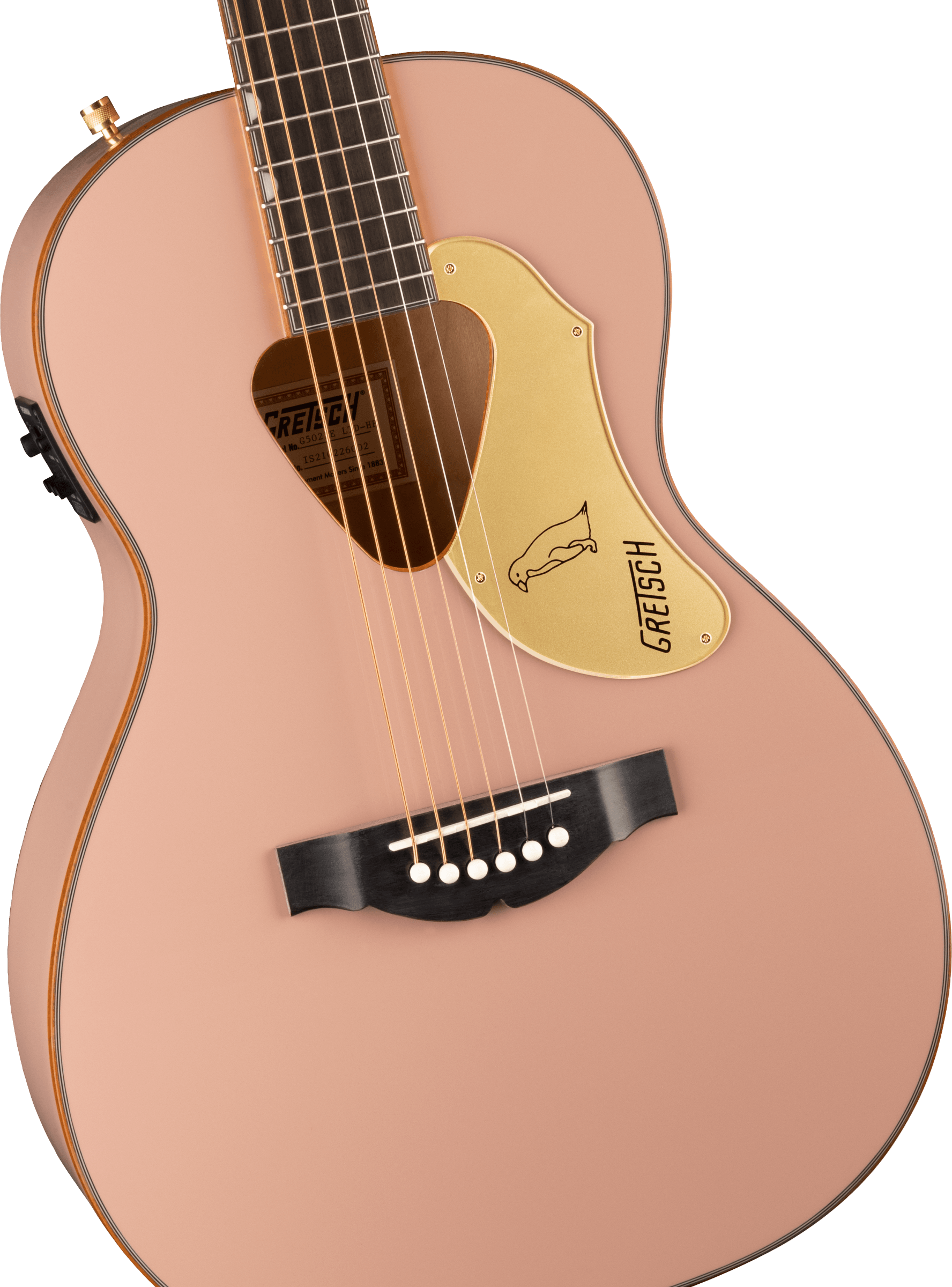 Gretsch G5021E Rancher™ Penguin™ Parlor Acoustic/Electric, Shell Pink