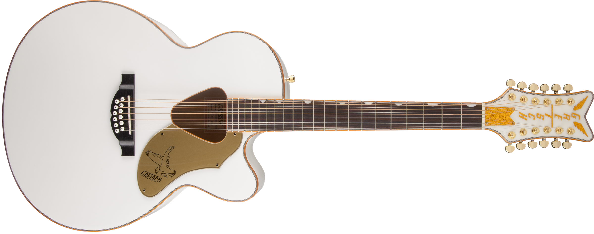 Gretsch G5022CWFE-12 Rancher™ Falcon Jumbo 12-String Cutaway Electric, Fishman® Pickup System, White