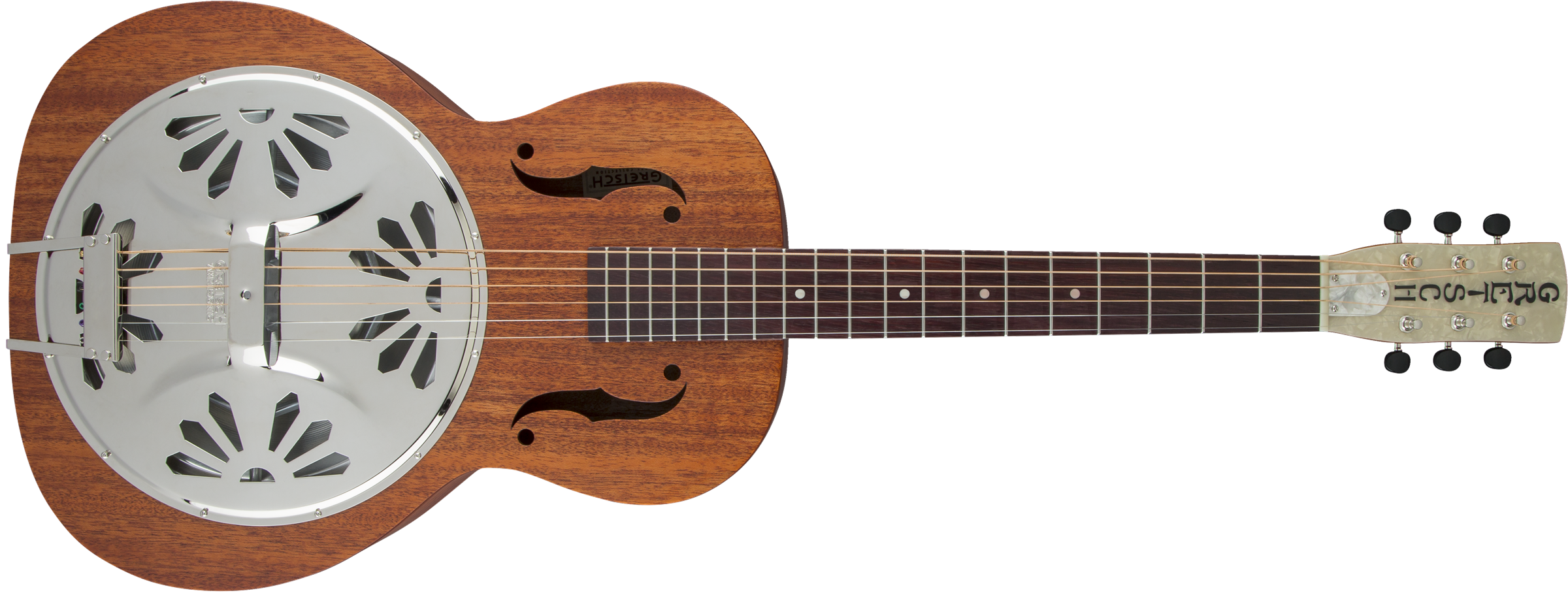 Gretsch G9200 Boxcar™ Round-Neck, Mahogany Body Resonator Guitar, Natural