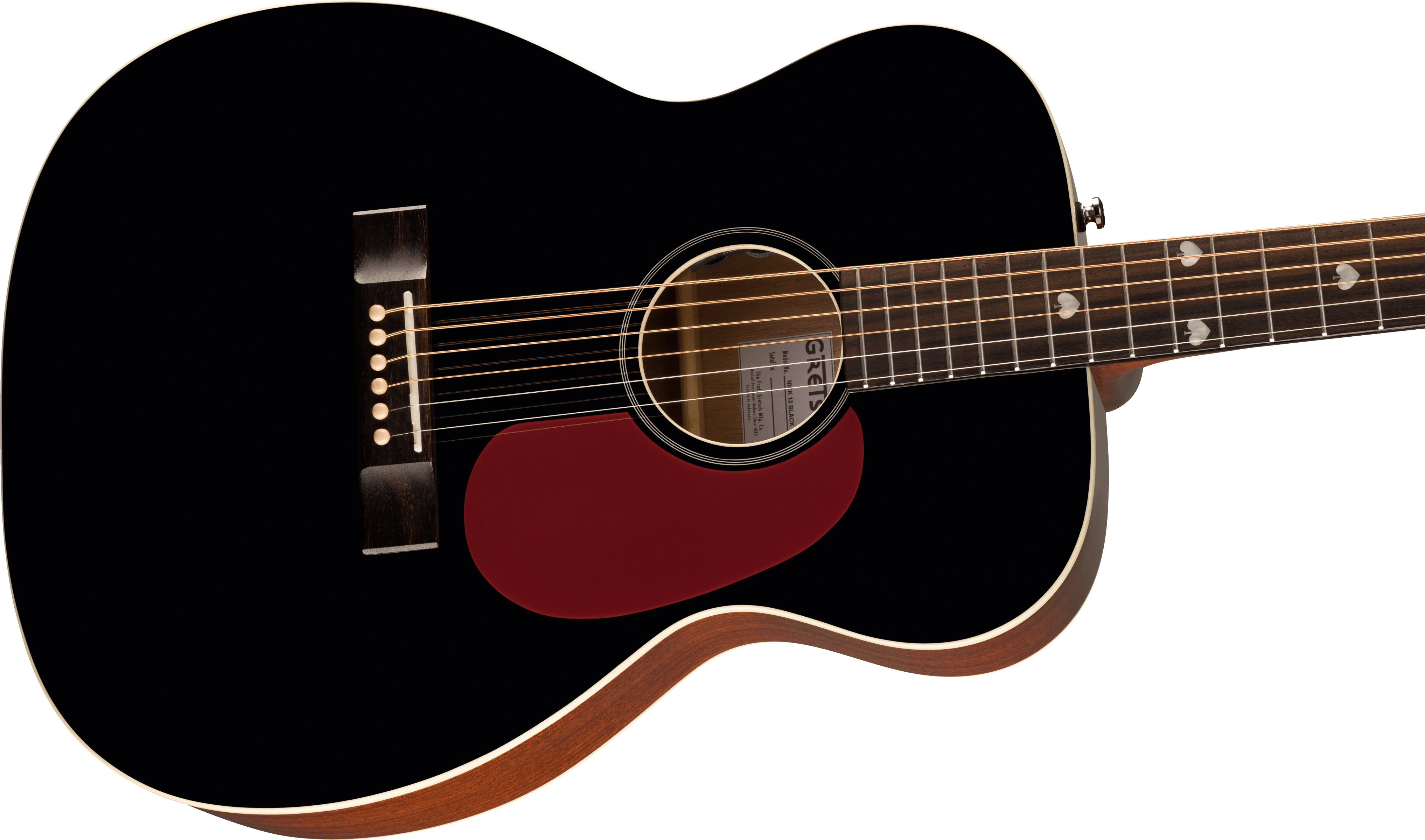 Gretsch Nick 13 Outlaw Heart Grand Concert, Rosewood Fingerboard, Black