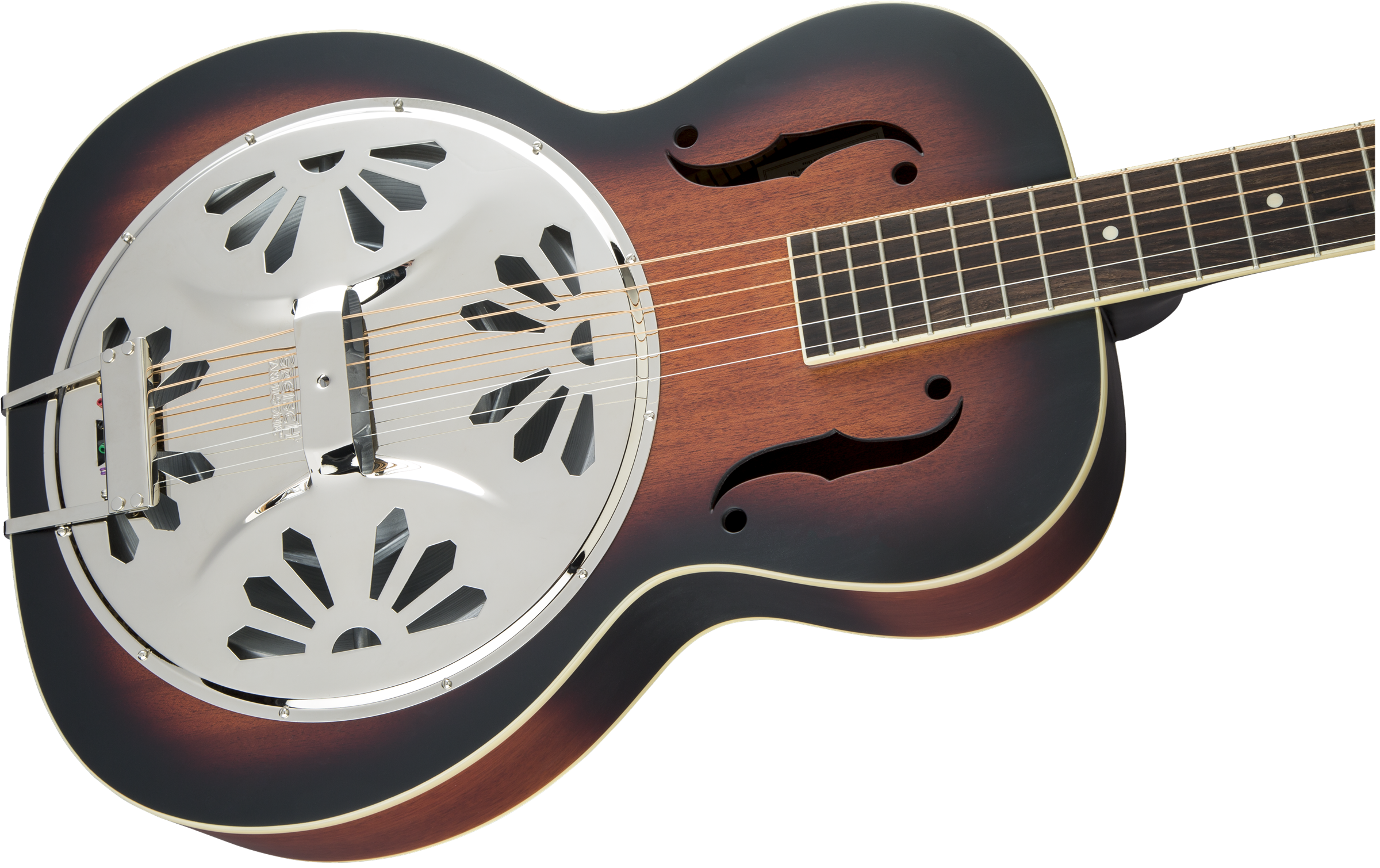 Gretsch G9220 Bobtail™ Round-Neck A.E., Mahogany Body Spider Cone Resonator Guitar, Fishman® Nashville Resonator Pickup, 2-Color Sunburst