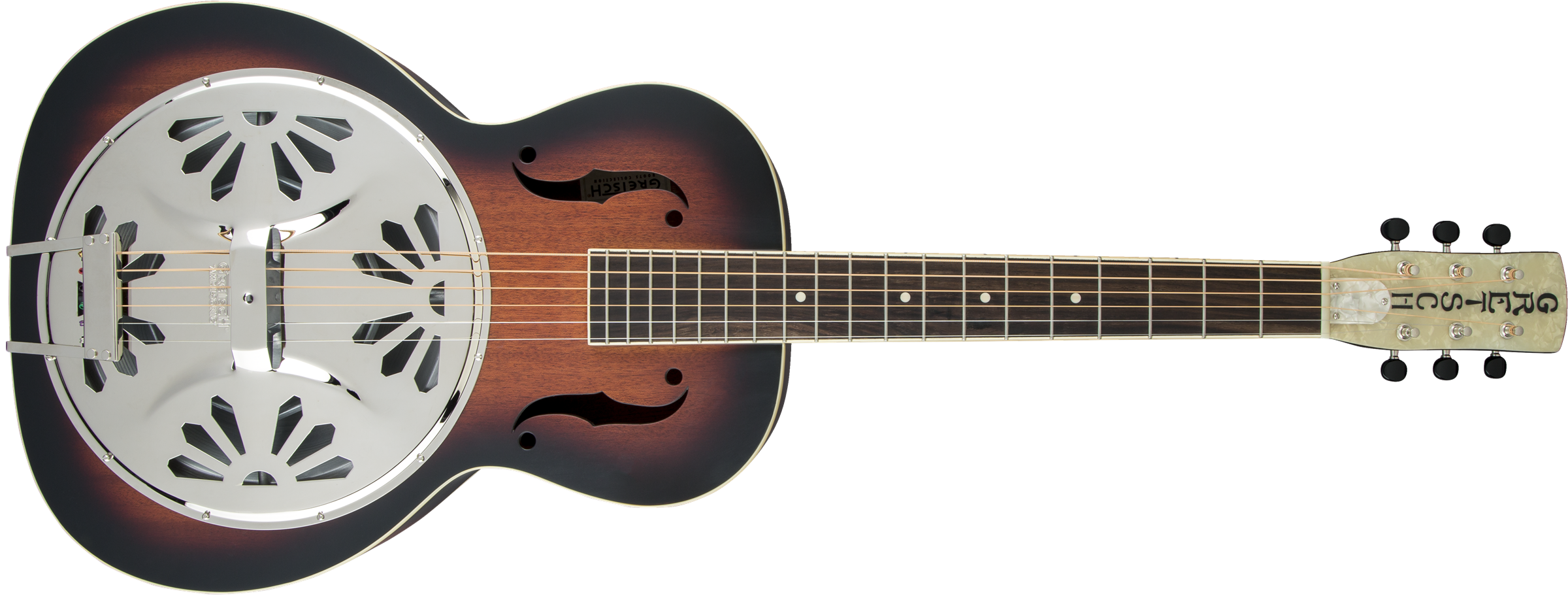 Gretsch G9220 Bobtail™ Round-Neck A.E., Mahogany Body Spider Cone Resonator Guitar, Fishman® Nashville Resonator Pickup, 2-Color Sunburst