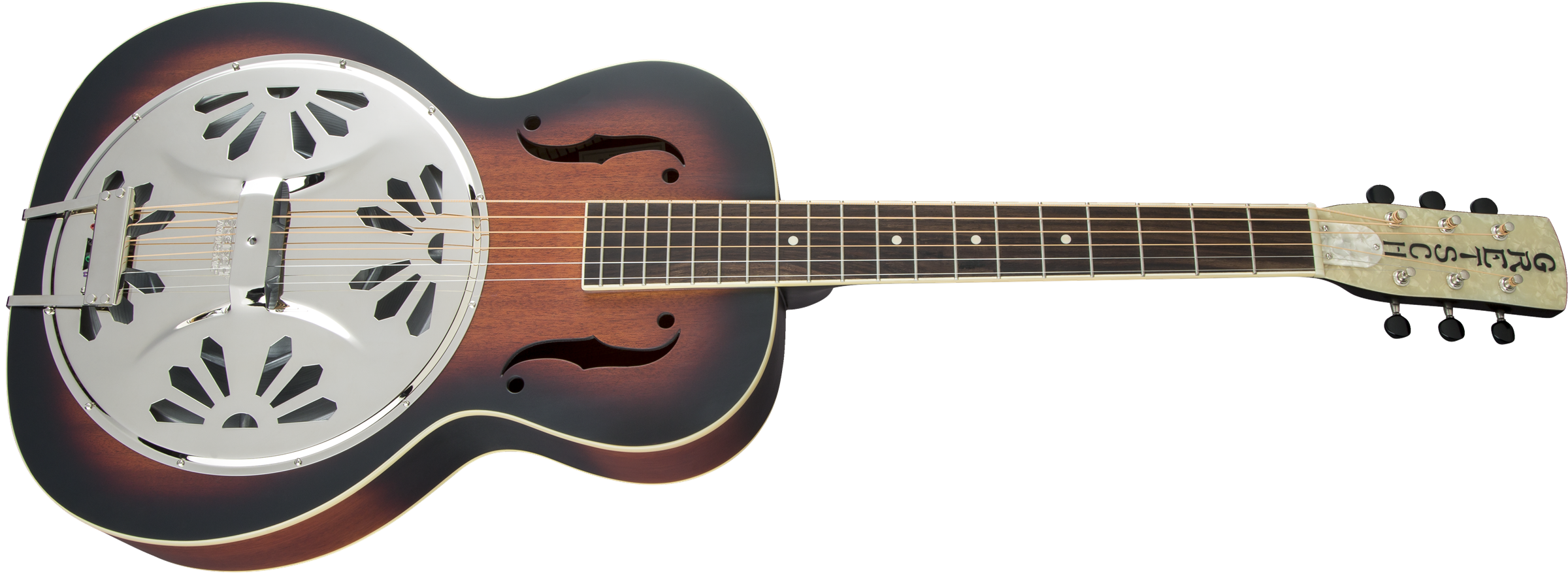 Gretsch G9220 Bobtail™ Round-Neck A.E., Mahogany Body Spider Cone Resonator Guitar, Fishman® Nashville Resonator Pickup, 2-Color Sunburst