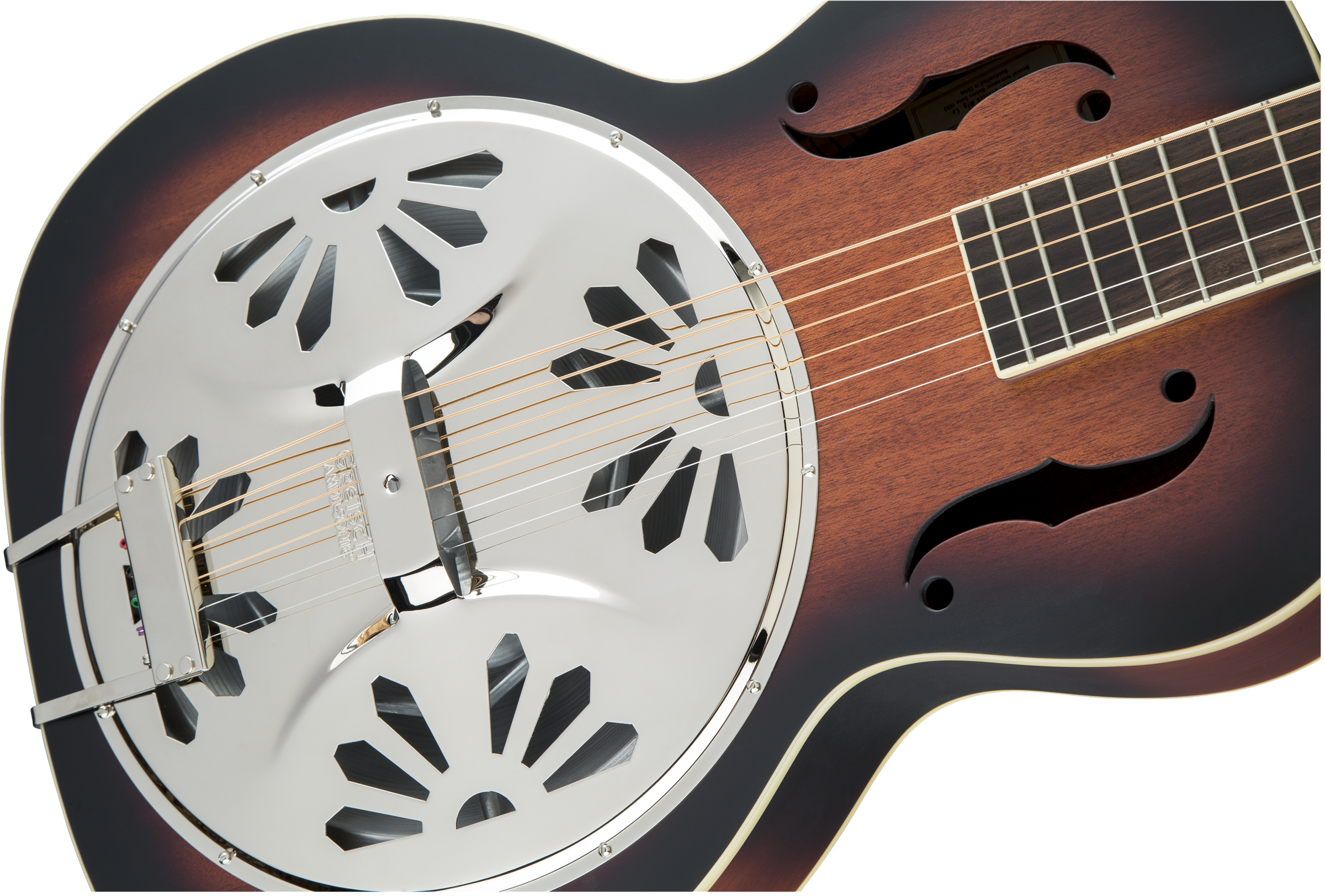 Gretsch G9220 Bobtail™ Round-Neck A.E., Mahogany Body Spider Cone Resonator Guitar, Fishman® Nashville Resonator Pickup, 2-Color Sunburst
