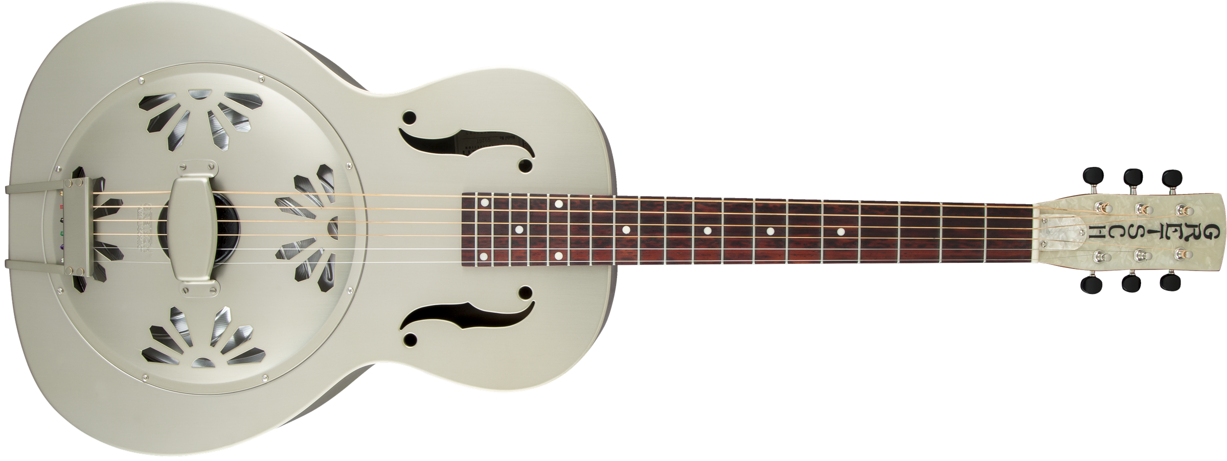 Gretsch G9201 Honey Dipper™ Round-Neck, Brass Body Biscuit Cone Resonator Guitar, Shed Roof Finish