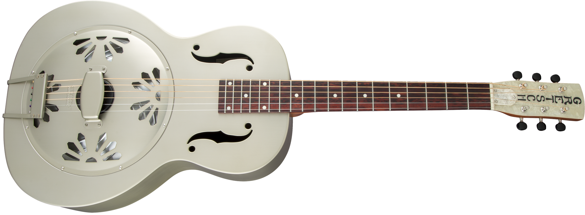 Gretsch G9201 Honey Dipper™ Round-Neck, Brass Body Biscuit Cone Resonator Guitar, Shed Roof Finish