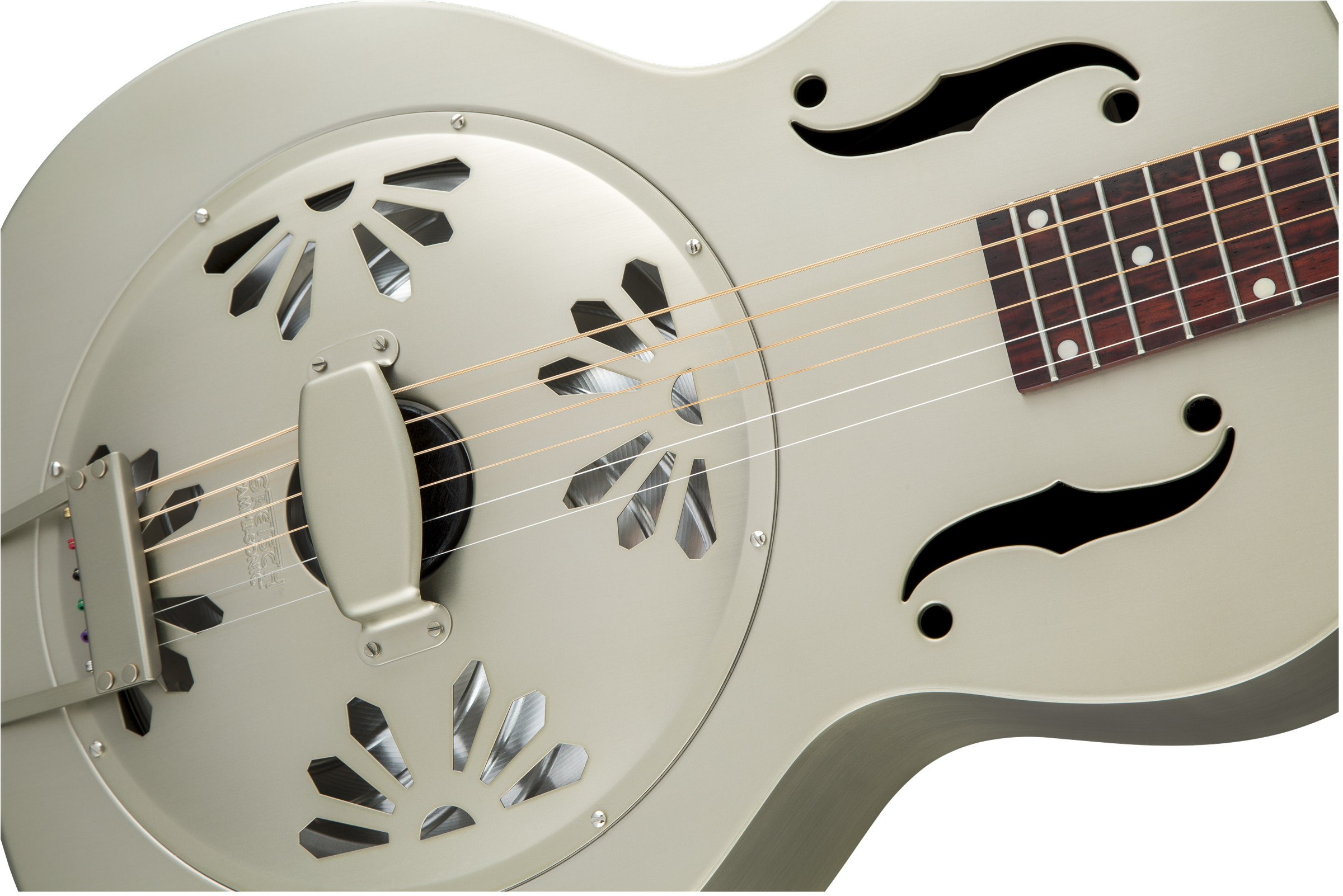 Gretsch G9201 Honey Dipper™ Round-Neck, Brass Body Biscuit Cone Resonator Guitar, Shed Roof Finish