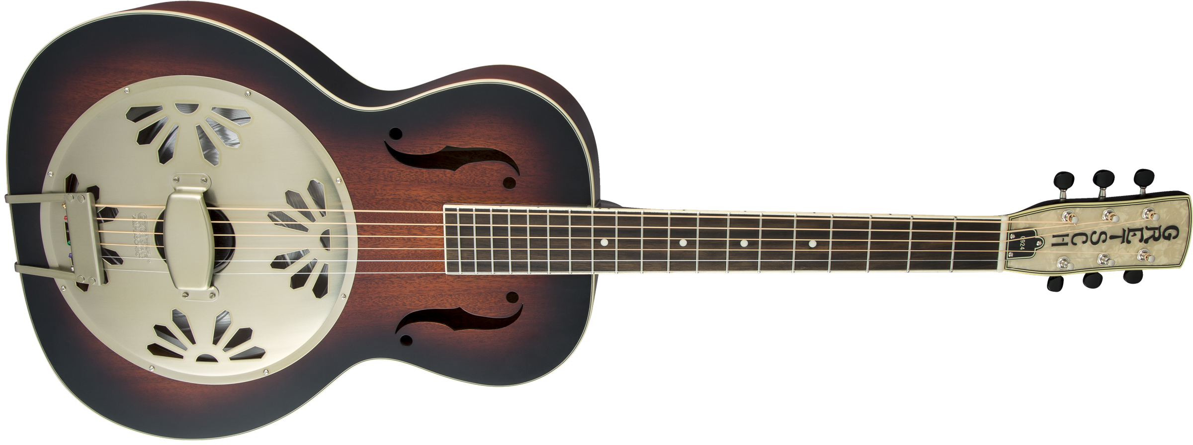 Gretsch G9240 Alligator™ Round-Neck, Mahogany Body Biscuit Cone Resonator Guitar, 2-Color Sunburst
