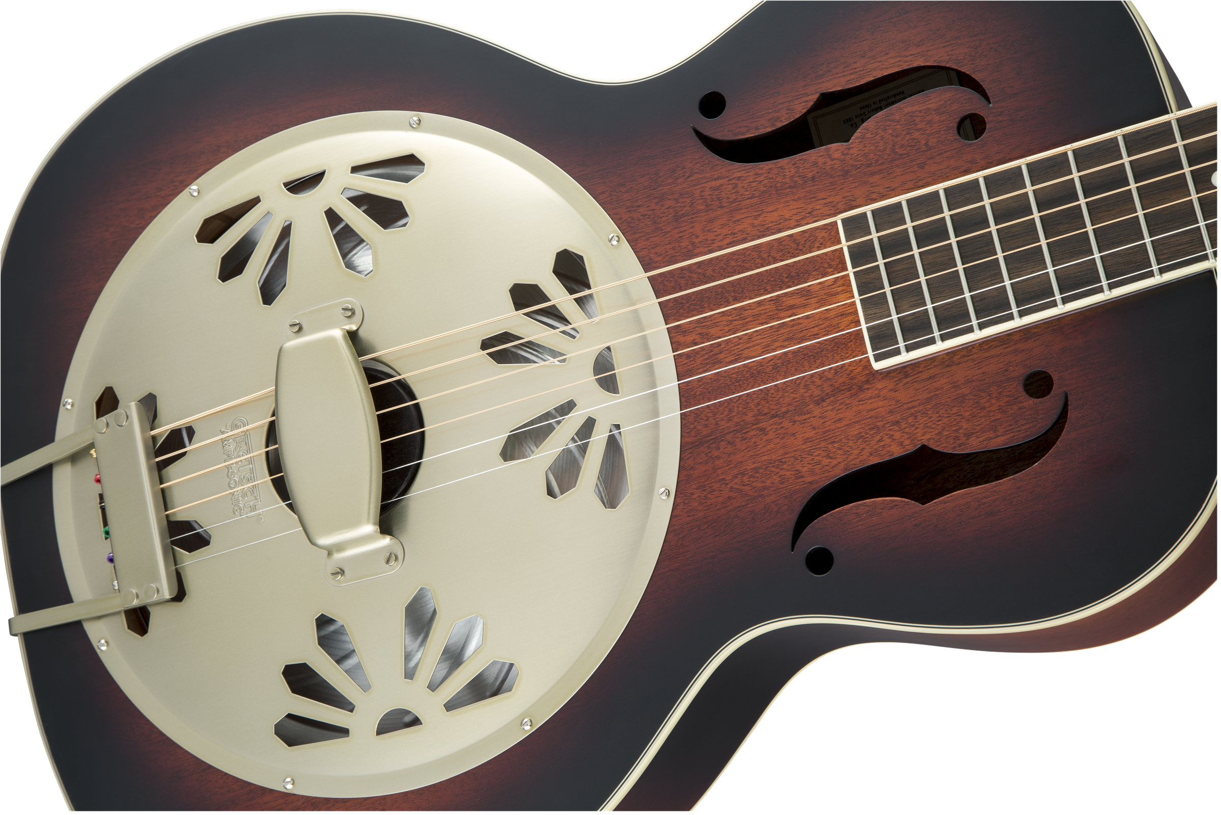 Gretsch G9240 Alligator™ Round-Neck, Mahogany Body Biscuit Cone Resonator Guitar, 2-Color Sunburst