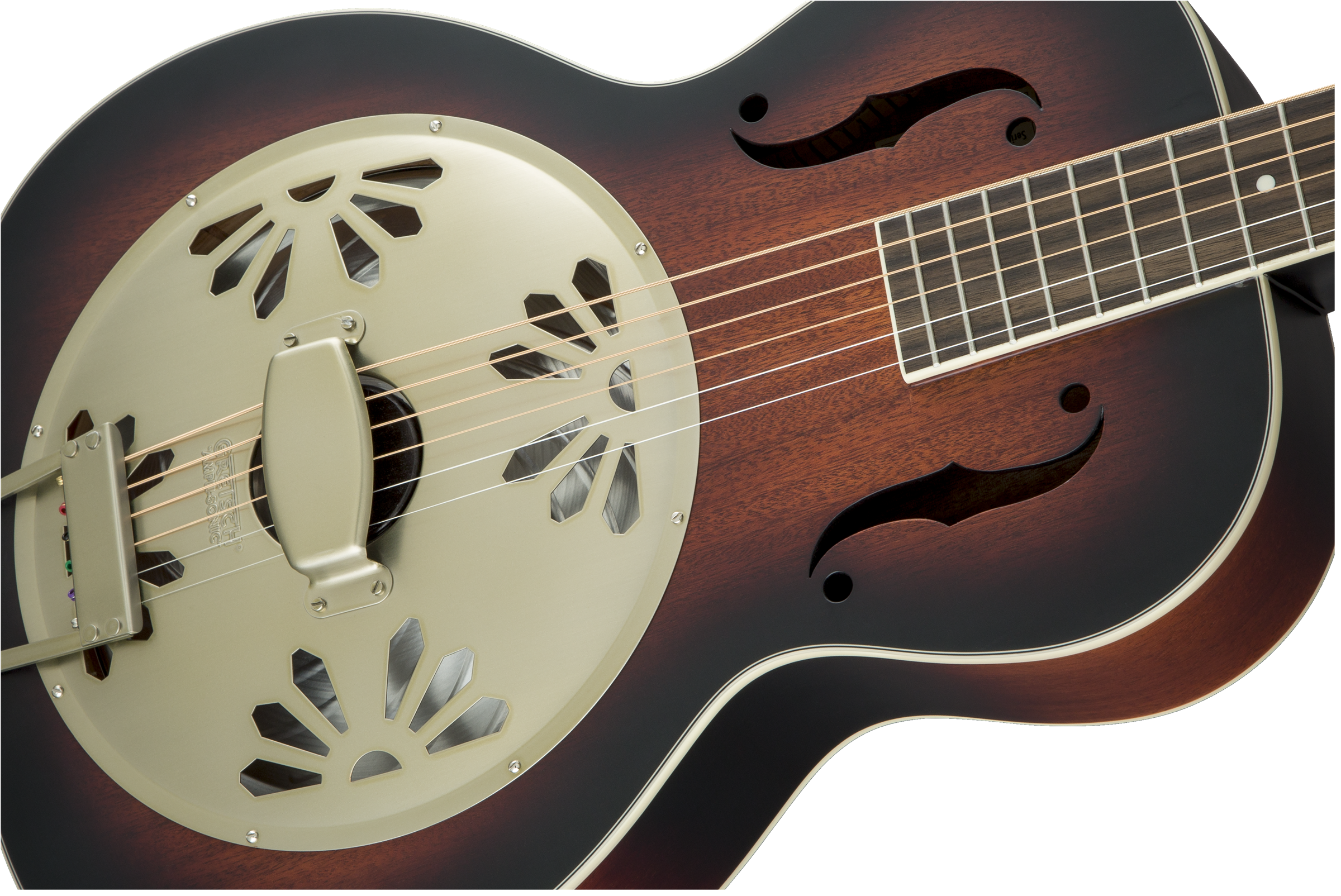 Gretsch G9241 Alligator™ Biscuit Round-Neck Resonator Guitar with Fishman® Nashville Pickup, 2-Color Sunburst