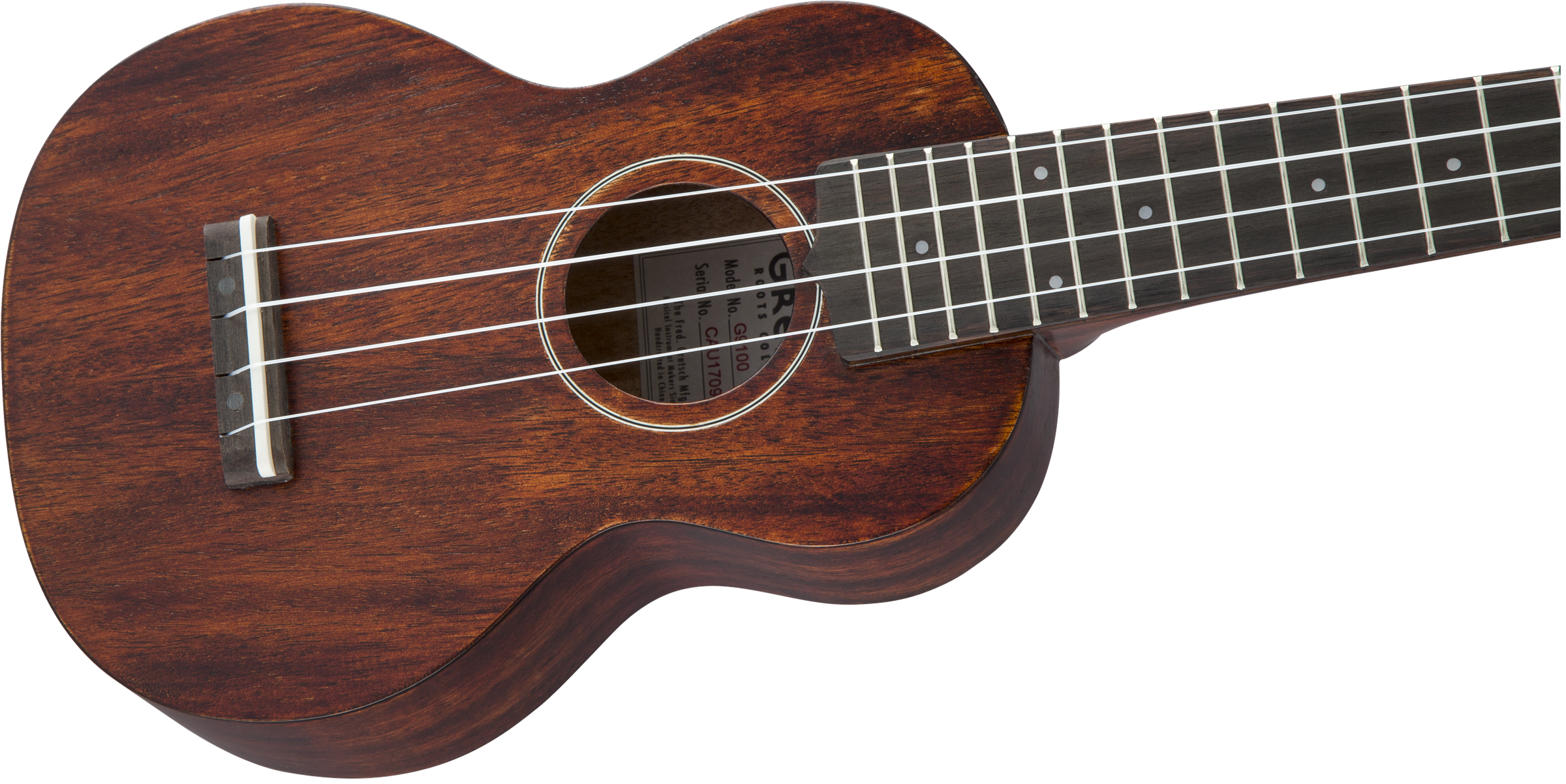 Gretsch G9100 Soprano Standard Ukulele with Gig Bag, Ovangkol Fingerboard, Vintage Mahogany Stain
