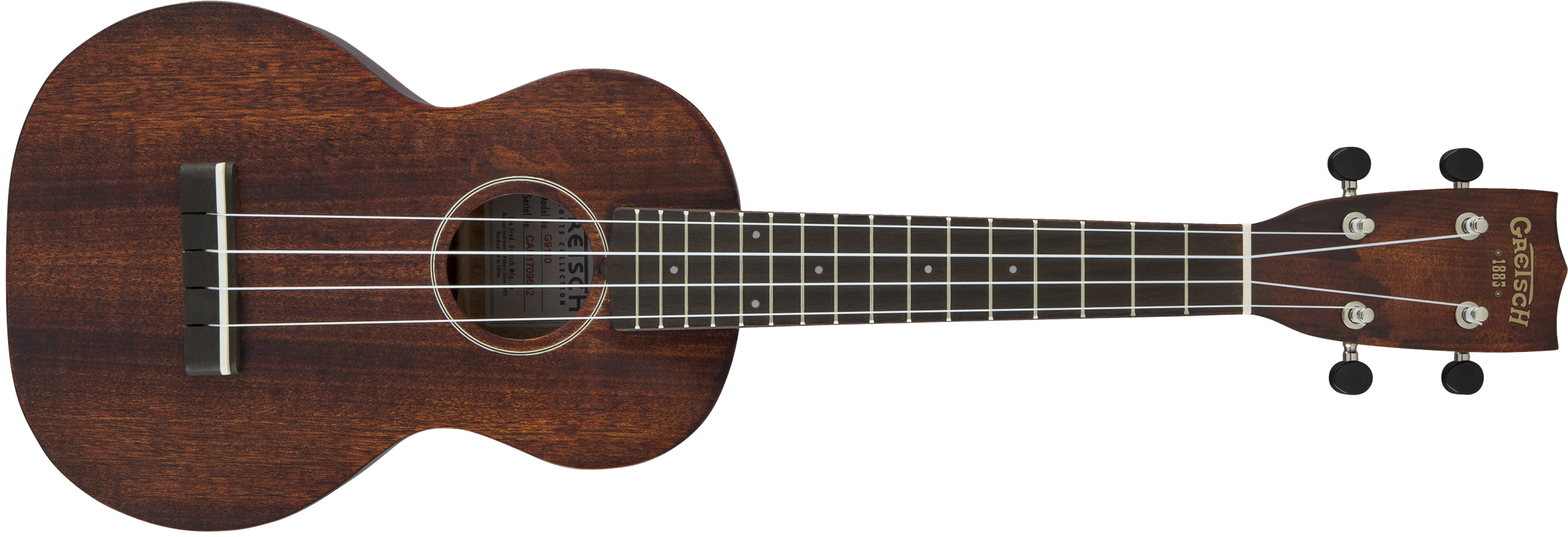 Gretsch G9110 Concert Standard Ukulele with Gig Bag, Ovangkol Fingerboard, Vintage Mahogany Stain