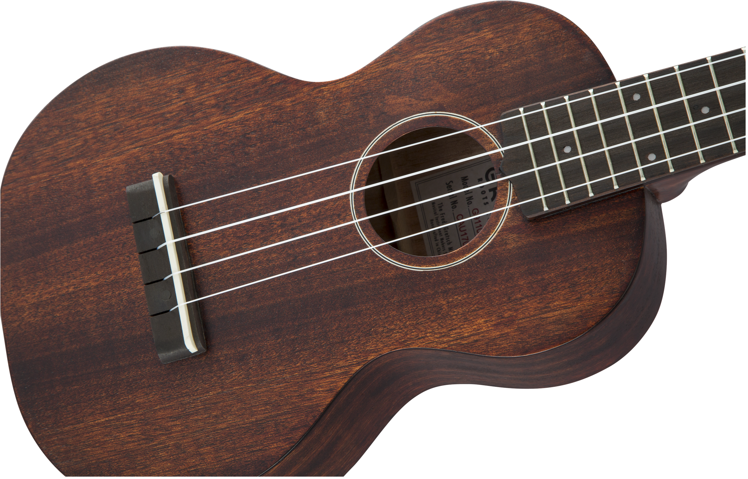 Gretsch G9110 Concert Standard Ukulele with Gig Bag, Ovangkol Fingerboard, Vintage Mahogany Stain