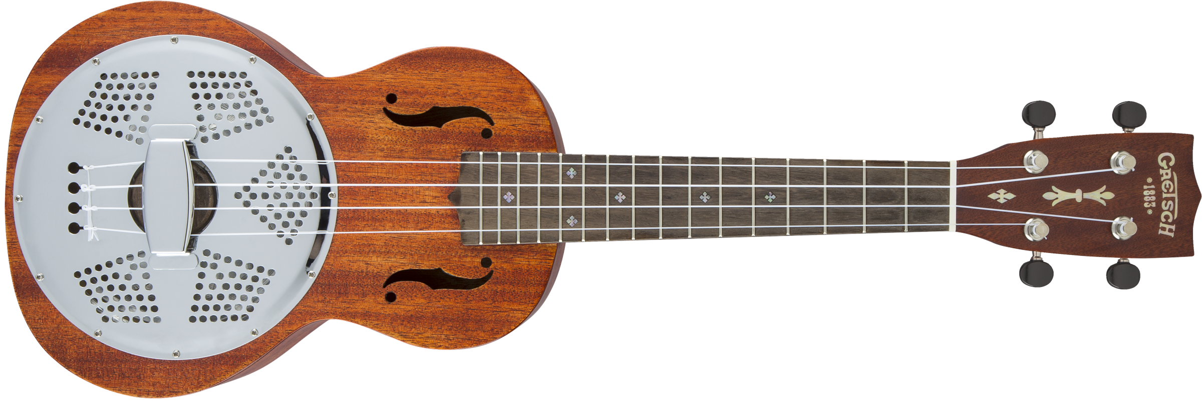 Gretsch G9112 Resonator-Ukulele with Gig Bag, Ovangkol Fingerboard, Biscuit Cone, Honey Mahogany Stain