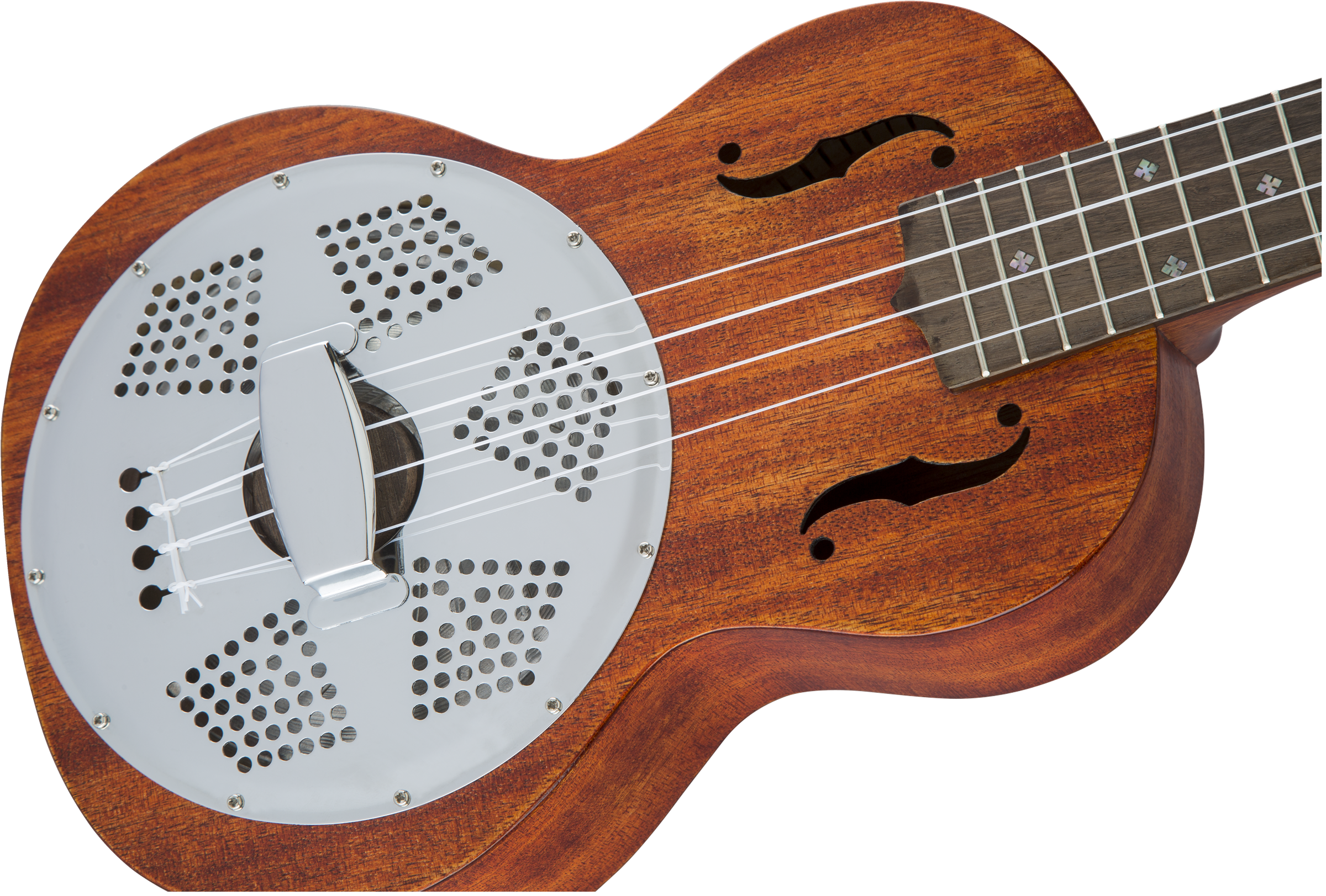Gretsch G9112 Resonator-Ukulele with Gig Bag, Ovangkol Fingerboard, Biscuit Cone, Honey Mahogany Stain