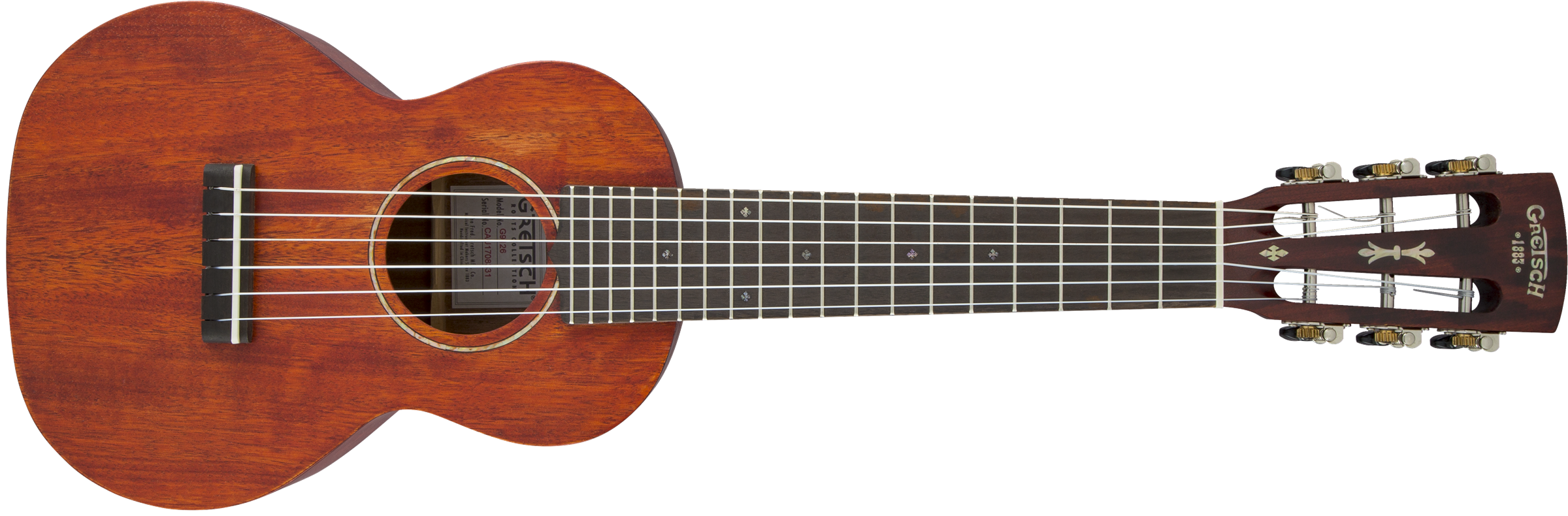 Gretsch G9126 Guitar-Ukulele with Gig Bag, Ovangkol Fingerboard, Honey Mahogany Stain