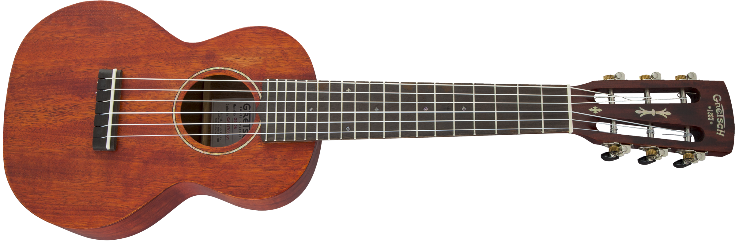 Gretsch G9126 Guitar-Ukulele with Gig Bag, Ovangkol Fingerboard, Honey Mahogany Stain