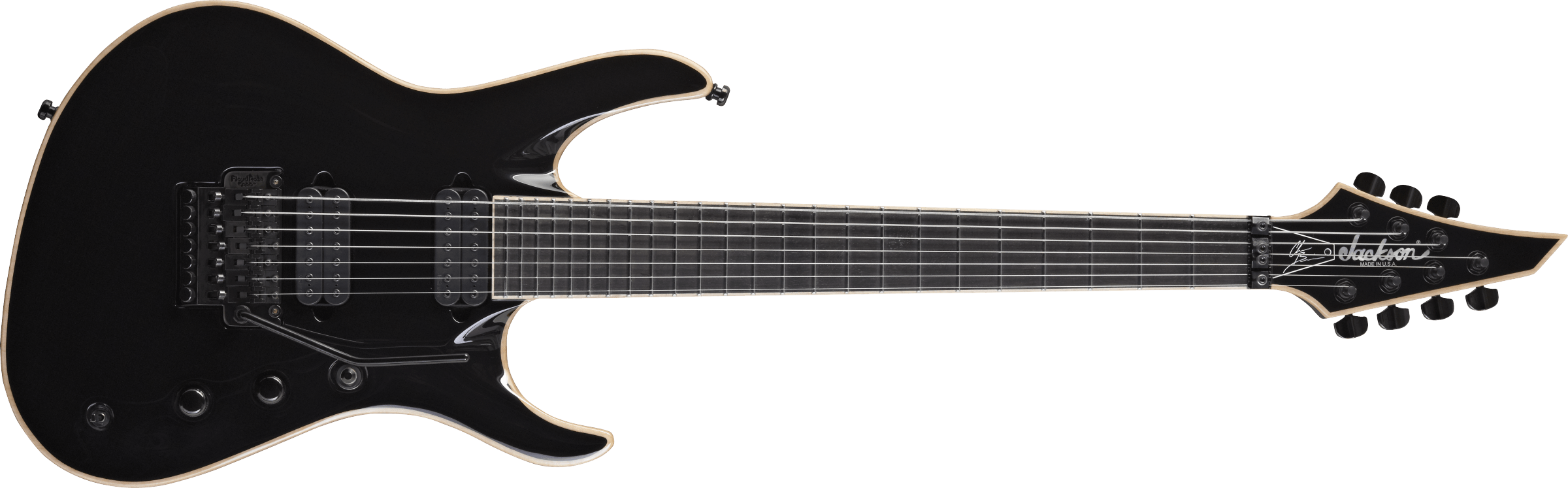 USA Signature Chris Broderick Soloist™ 7. Ebony Fingerboard. Gloss Black