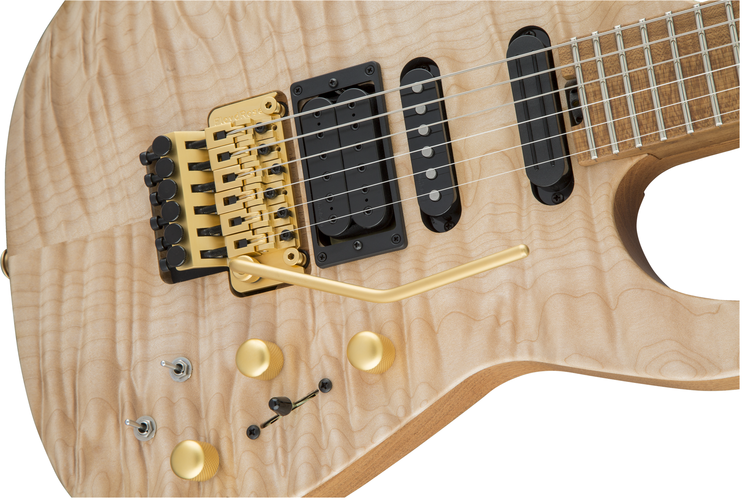 USA Signature Phil Collen PC1™ Satin Stain, Caramelized Flame Maple Fingerboard, Satin Au Natural