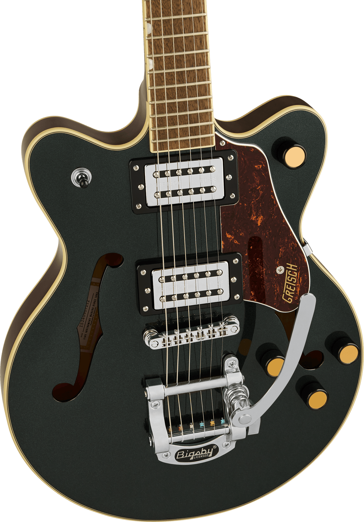 Gretsch G2655T Streamliner™ Center Block Jr. Double-Cut with Bigsby®, Laurel Fingerboard, Cadillac Green