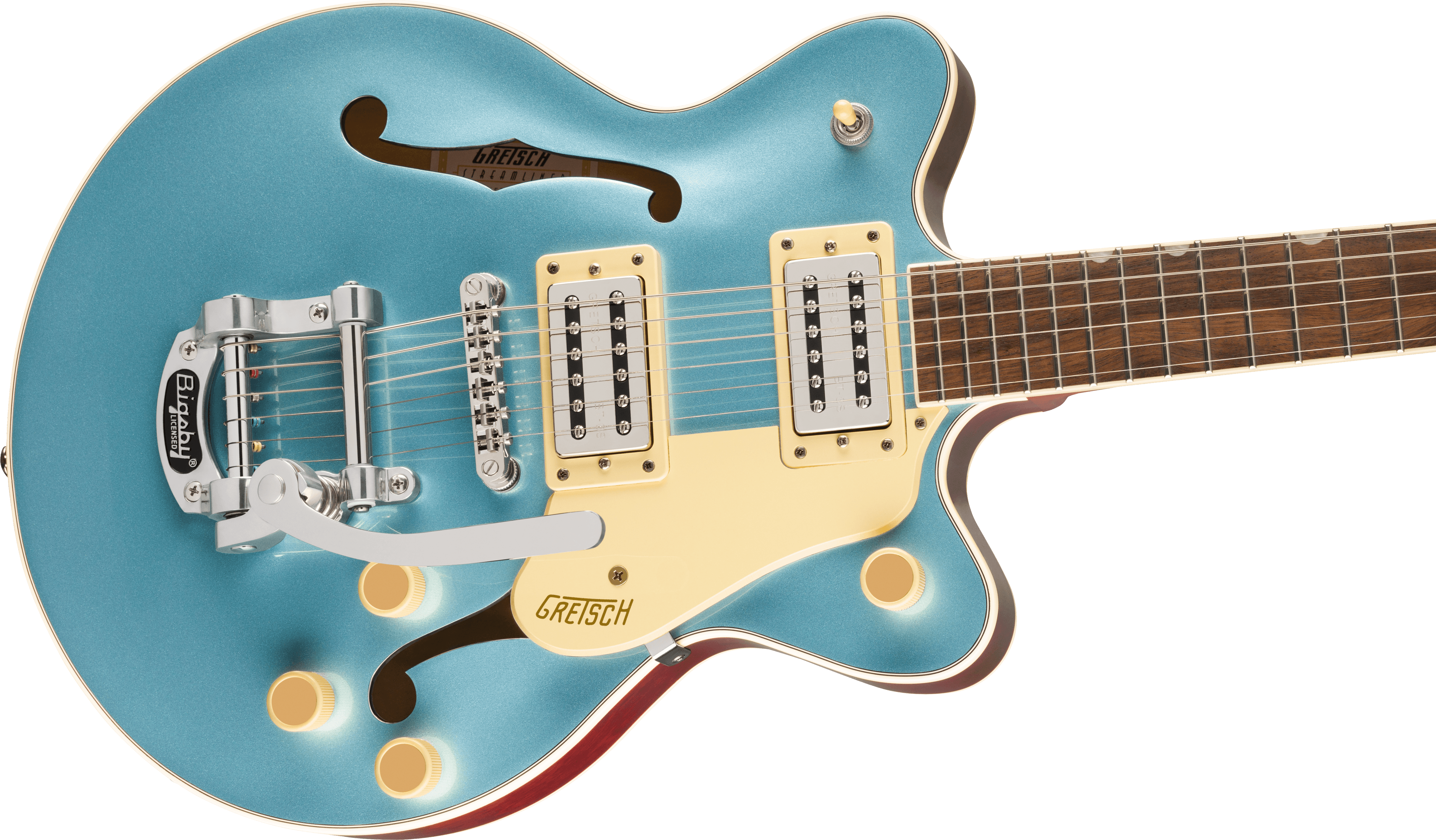 Gretsch G2655T Streamliner™ Center Block Jr. Double-Cut with Bigsby®, Laurel Fingerboard, Arctic Blue