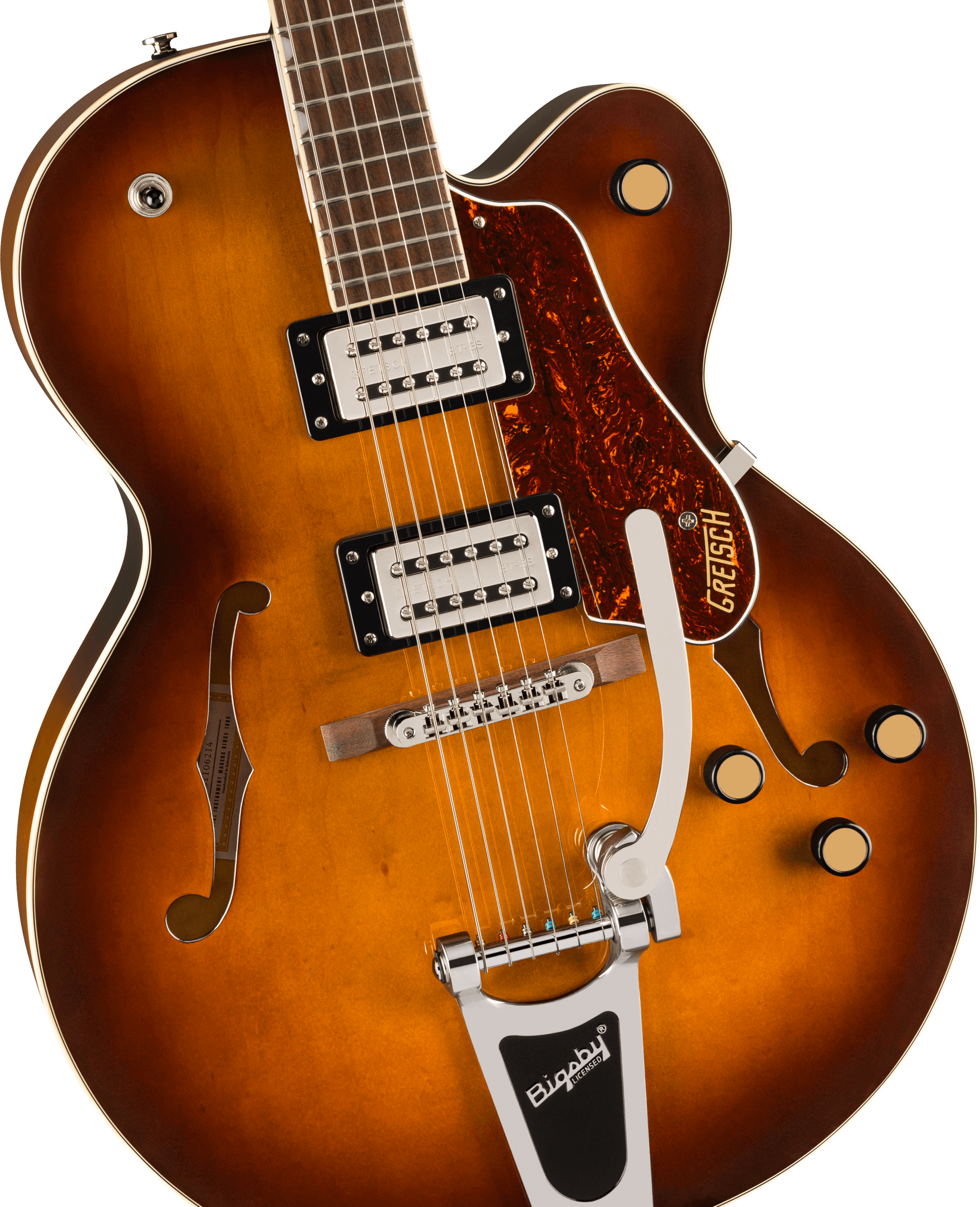 Gretsch G2420T Streamliner™ Hollow Body with Bigsby®, Laurel Fingerboard, Broad'Tron™ BT-3S Pickups, Robusto Burst
