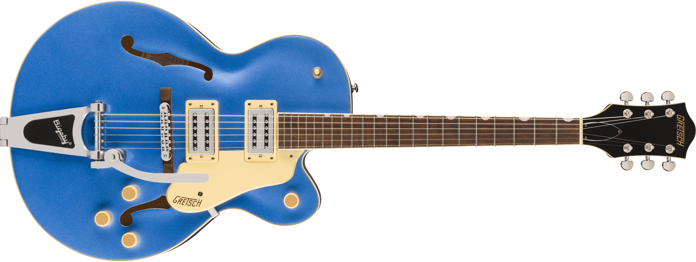 Gretsch G2420T Streamliner™ Hollow Body with Bigsby®, Laurel Fingerboard, Broad'Tron™ BT-3S Pickups, Fairlane Blue
