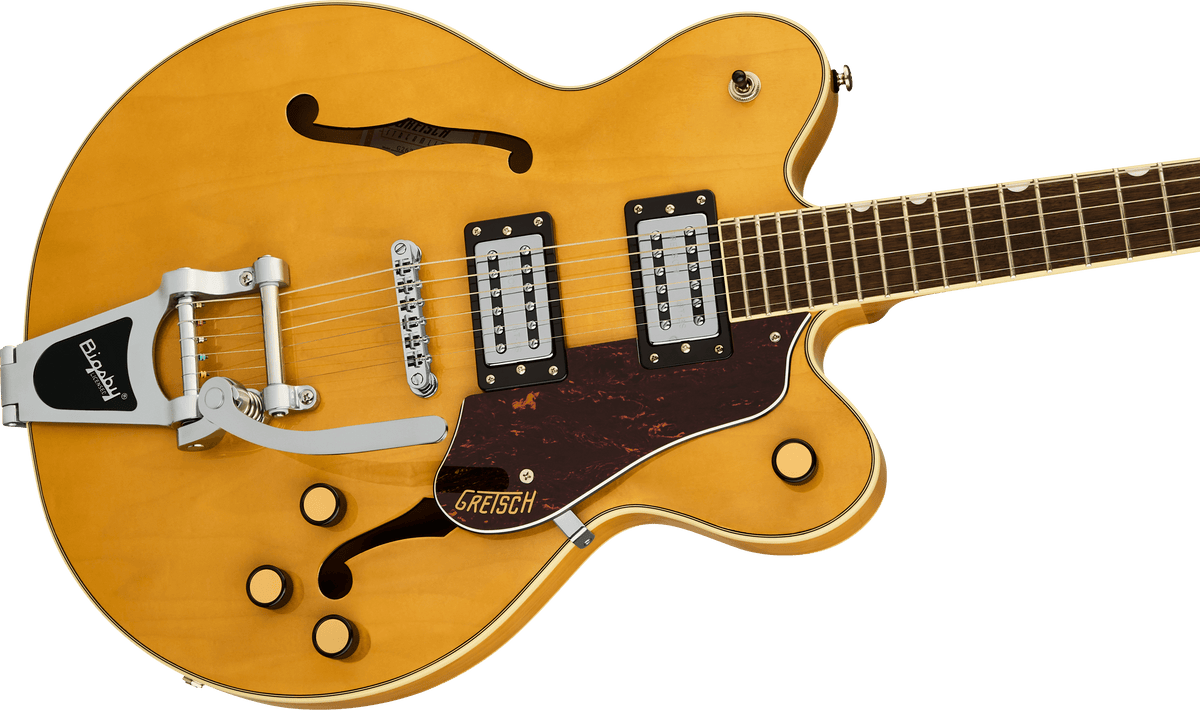 Gretsch G2622T Streamliner™ Center Block Double-Cut with Bigsby®, Laurel Fingerboard, Broad’Tron™ BT-3S Pickups, Village Amber