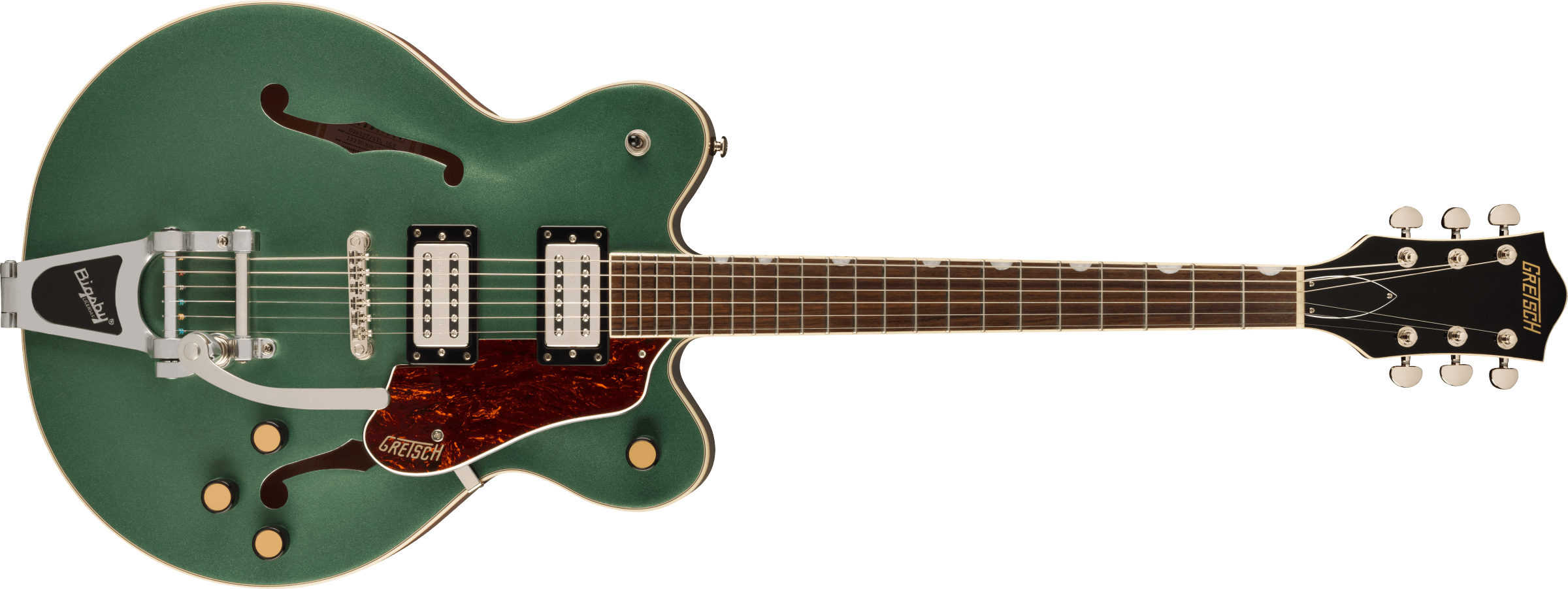Gretsch G2622T Streamliner™ Center Block Double-Cut with Bigsby®, Laurel Fingerboard, Broad’Tron™ BT-3S Pickups, Steel Olive