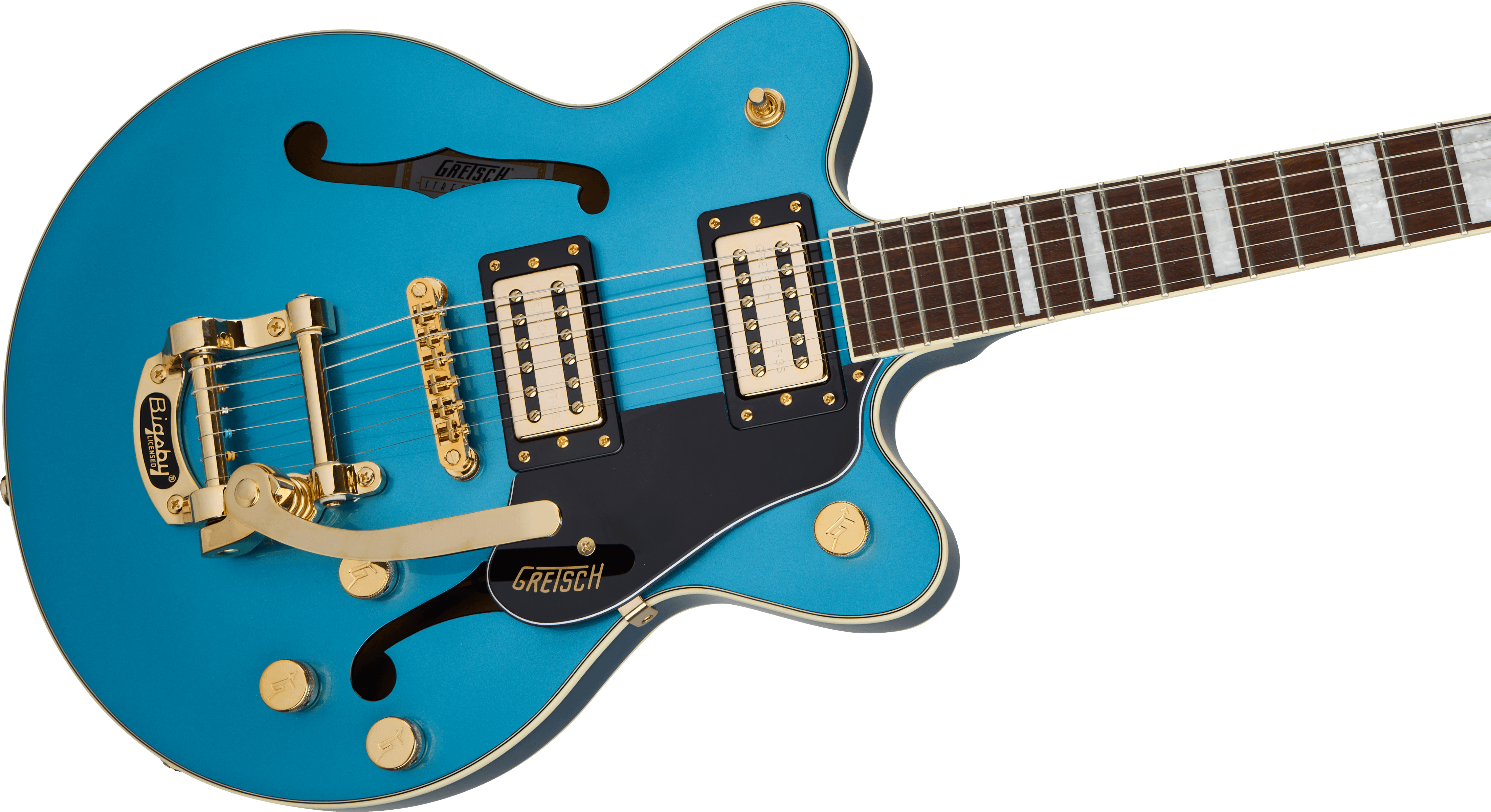 Gretsch G2655TG Streamliner™ Center Block Jr. Double-Cut with Bigsby® LTD, Laurel Fingerboard, Riviera Blue