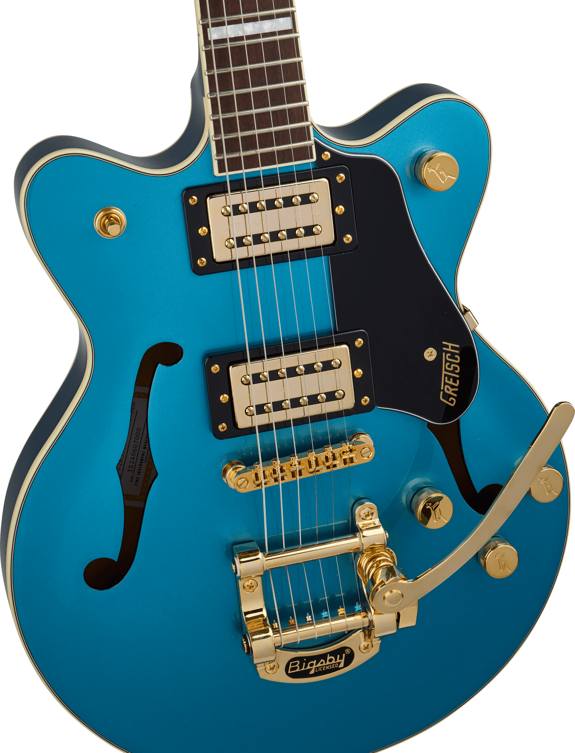 Gretsch G2655TG Streamliner™ Center Block Jr. Double-Cut with Bigsby® LTD, Laurel Fingerboard, Riviera Blue