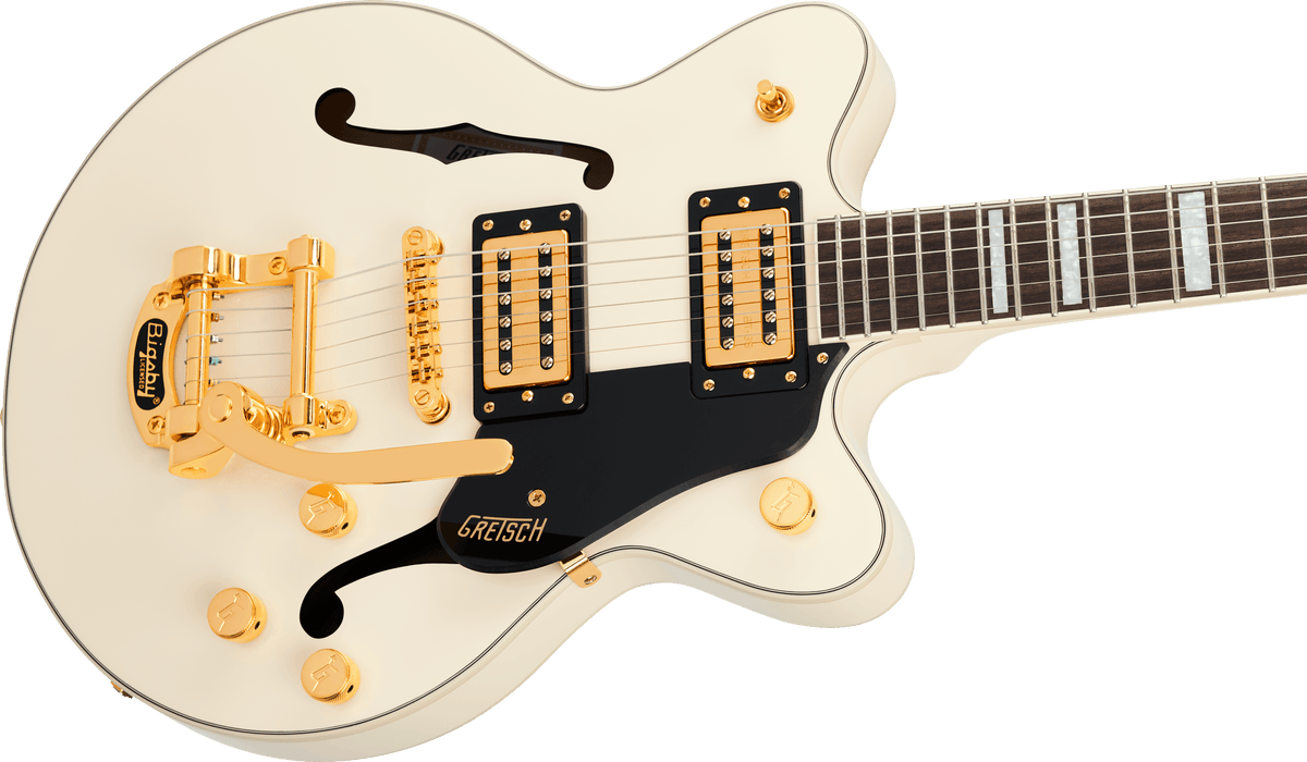 Gretsch G2655TG Streamliner™ Center Block Jr. Double-Cut with Bigsby® LTD, Laurel Fingerboard, Vintage White