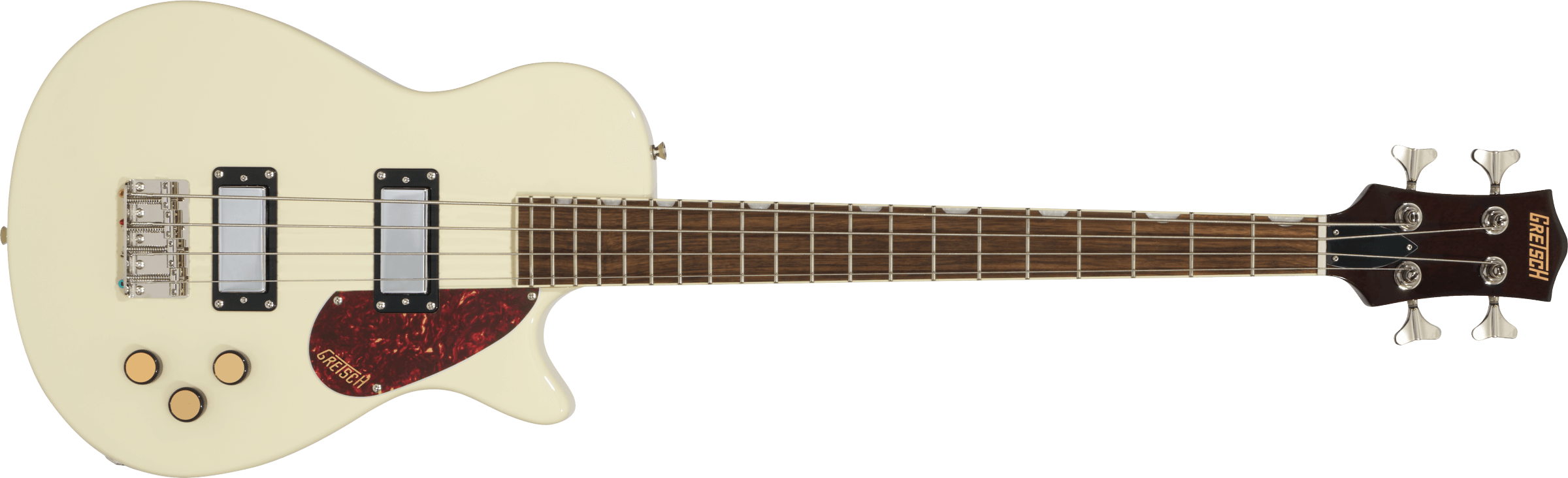 Gretsch Streamliner™ Jet™ Club Bass Single-Cut, Laurel Fingerboard, Vintage White