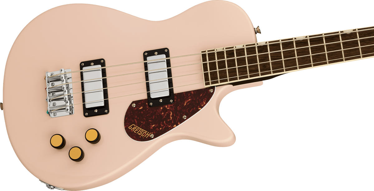Gretsch Streamliner™ Jet™ Club Bass Single-Cut, Laurel Fingerboard, Shell Pink