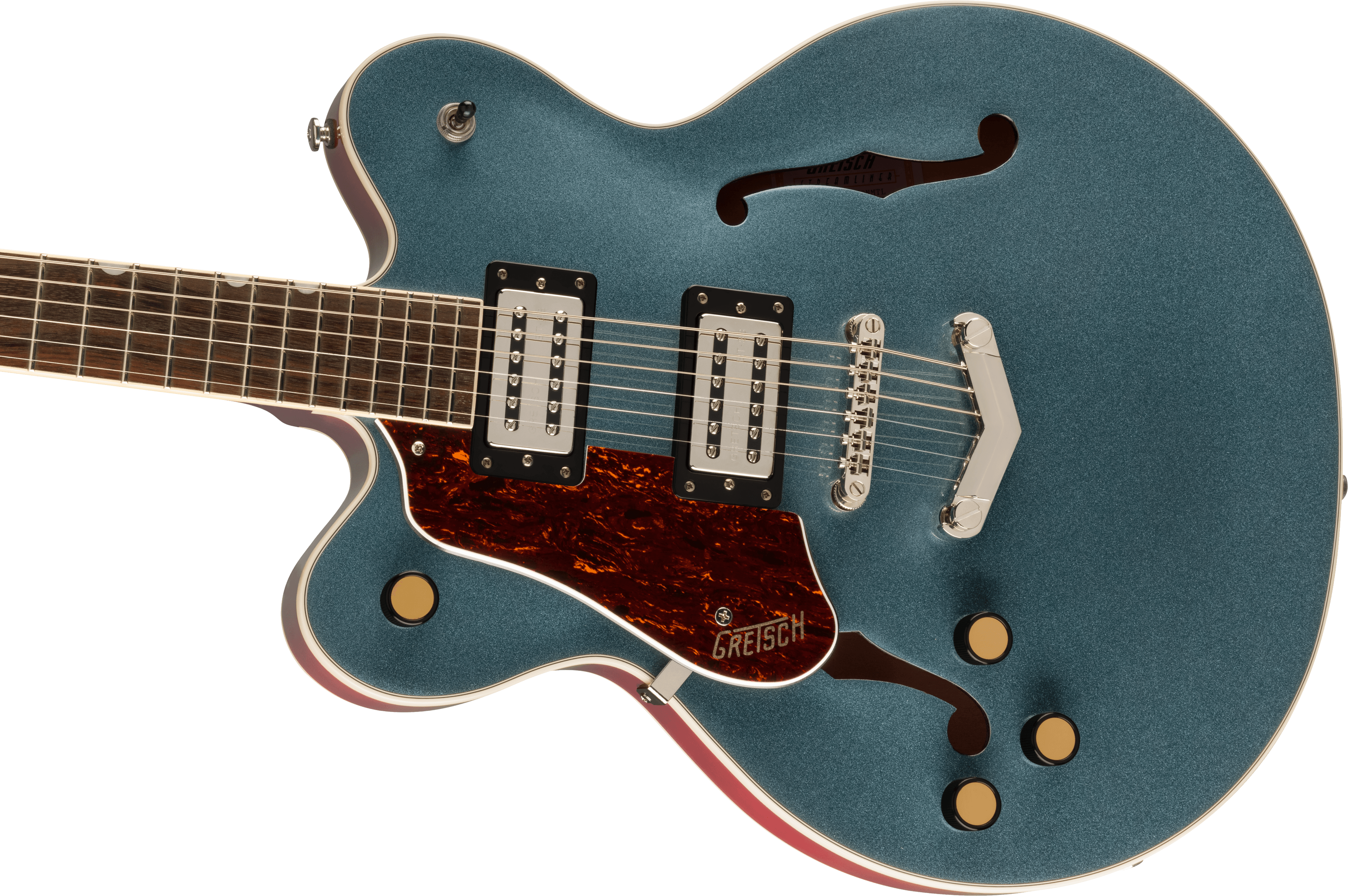 Gretsch G2622LH Streamliner™ Center Block Double-Cut with V-Stoptail, Left-Handed, Broad'Tron™ BT-3S Pickups, Laurel Fingerboard, Gunmetal