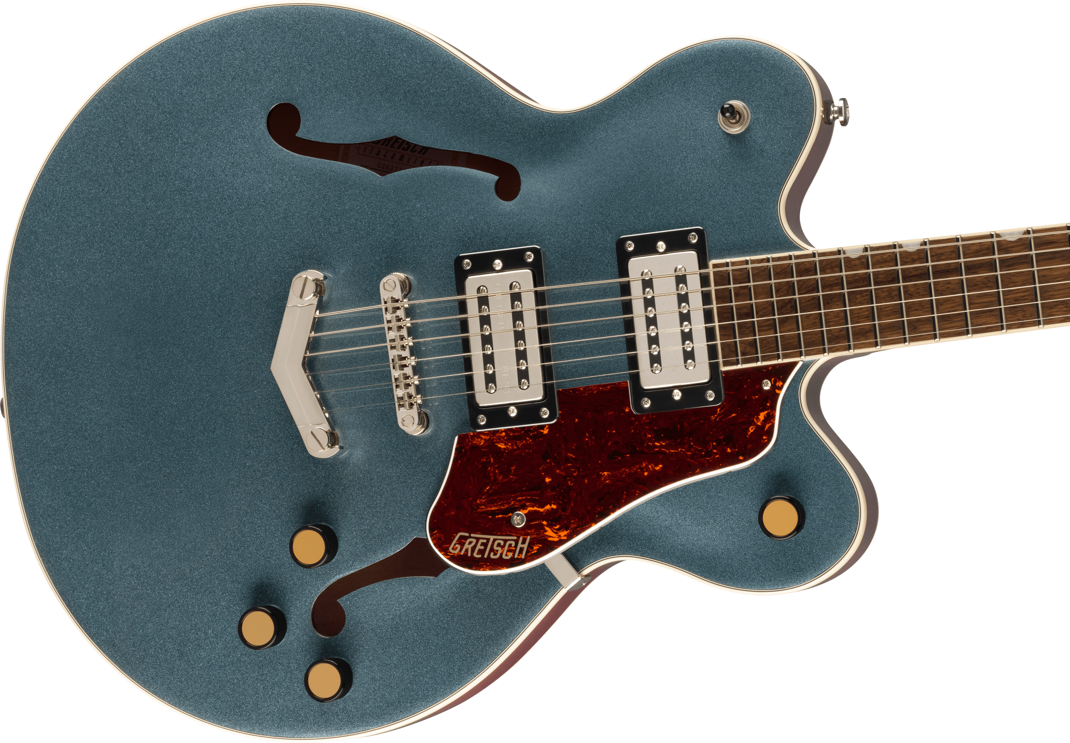 Gretsch G2622 Streamliner™ Center Block Double-Cut with V-Stoptail, Laurel Fingerboard, Broad’Tron™ BT-3S Pickups, Gunmetal