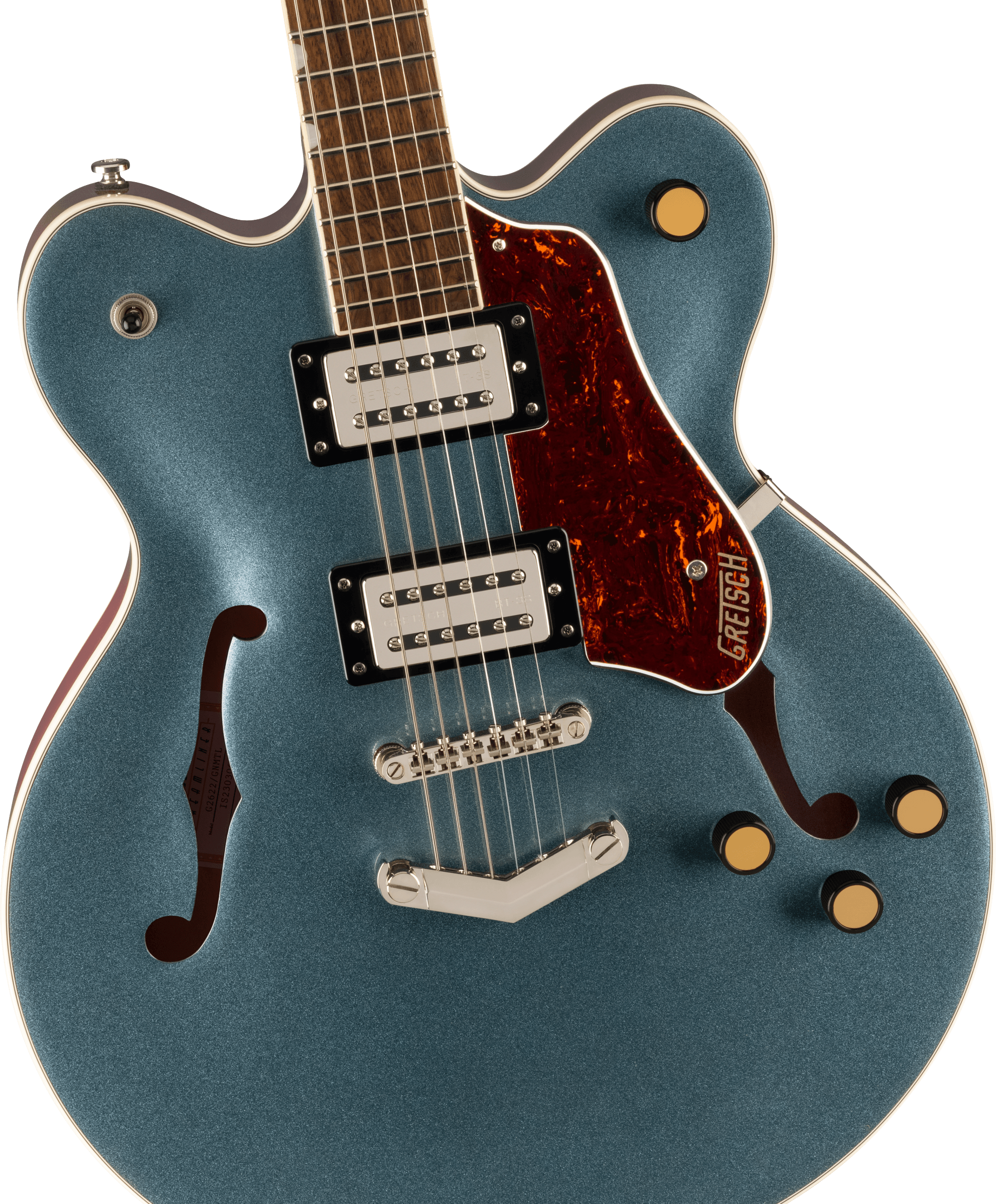 Gretsch G2622 Streamliner™ Center Block Double-Cut with V-Stoptail, Laurel Fingerboard, Broad’Tron™ BT-3S Pickups, Gunmetal