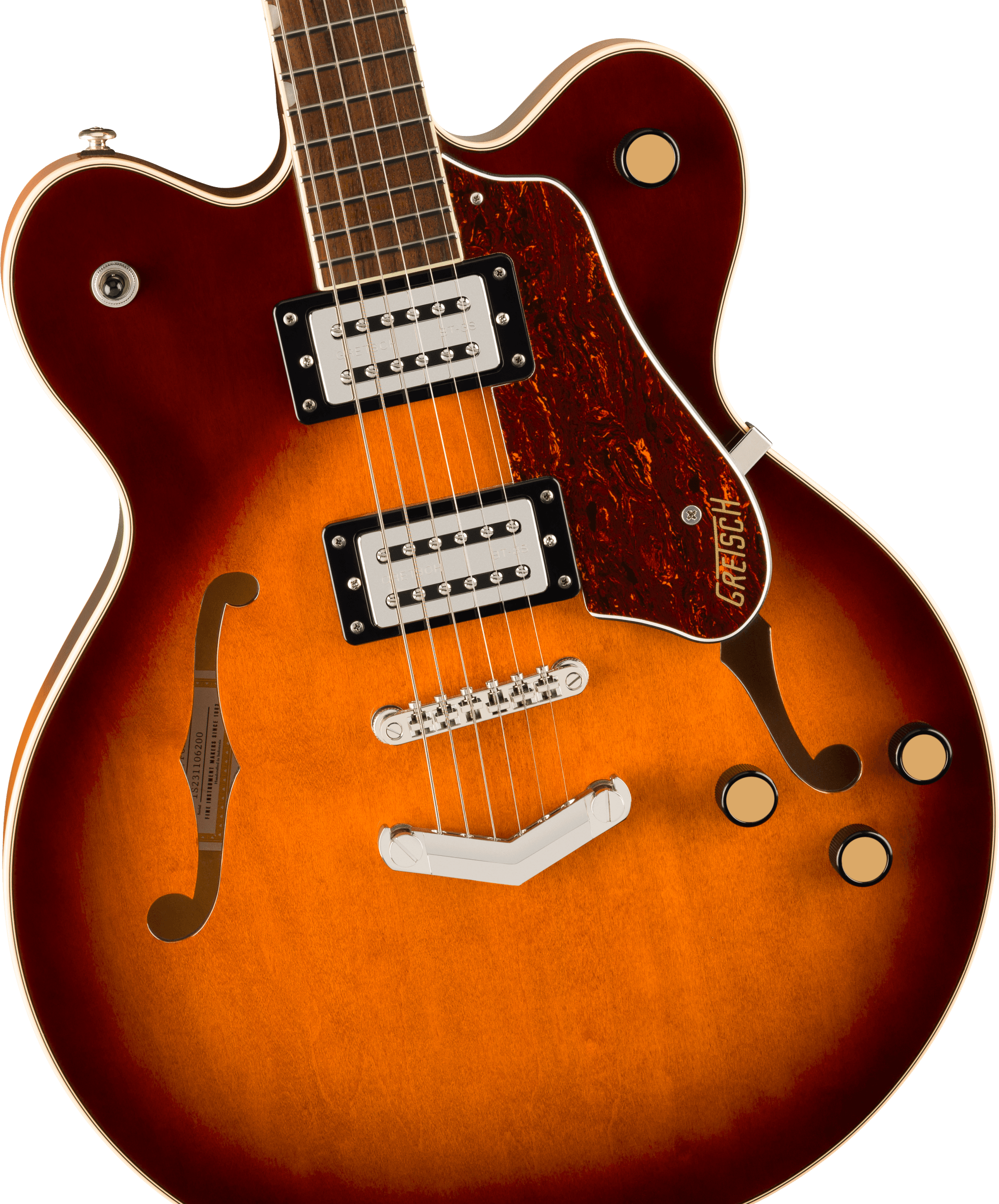 Gretsch G2622 Streamliner™ Center Block Double-Cut with V-Stoptail, Laurel Fingerboard, Broad’Tron™ BT-3S Pickups, Forge Glow