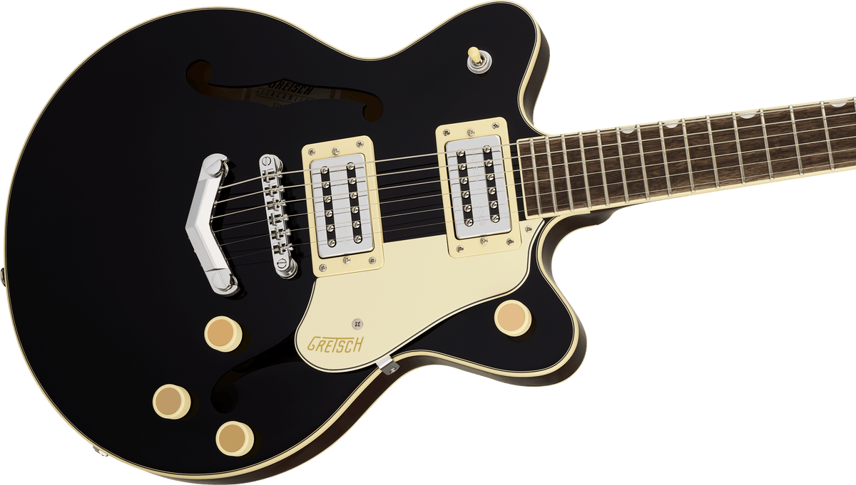 Gretsch G2655 Streamliner™ Center Block Jr. Double-Cut with V-Stoptail, Laurel Fingerboard, Black
