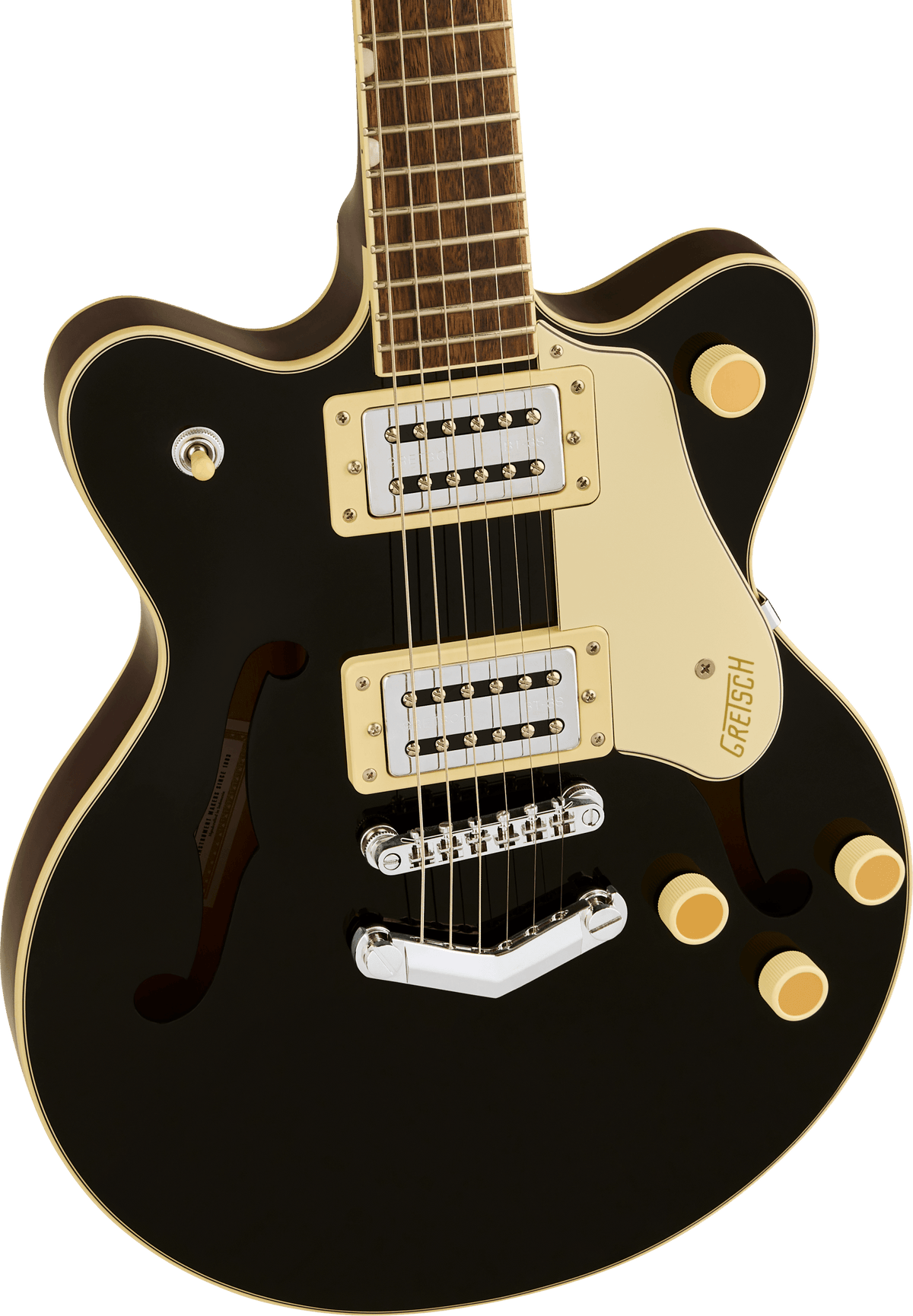 Gretsch G2655 Streamliner™ Center Block Jr. Double-Cut with V-Stoptail, Laurel Fingerboard, Black