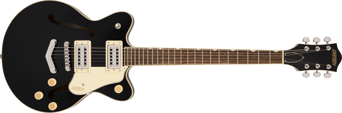 Gretsch G2655 Streamliner™ Center Block Jr. Double-Cut with V-Stoptail, Laurel Fingerboard, Black