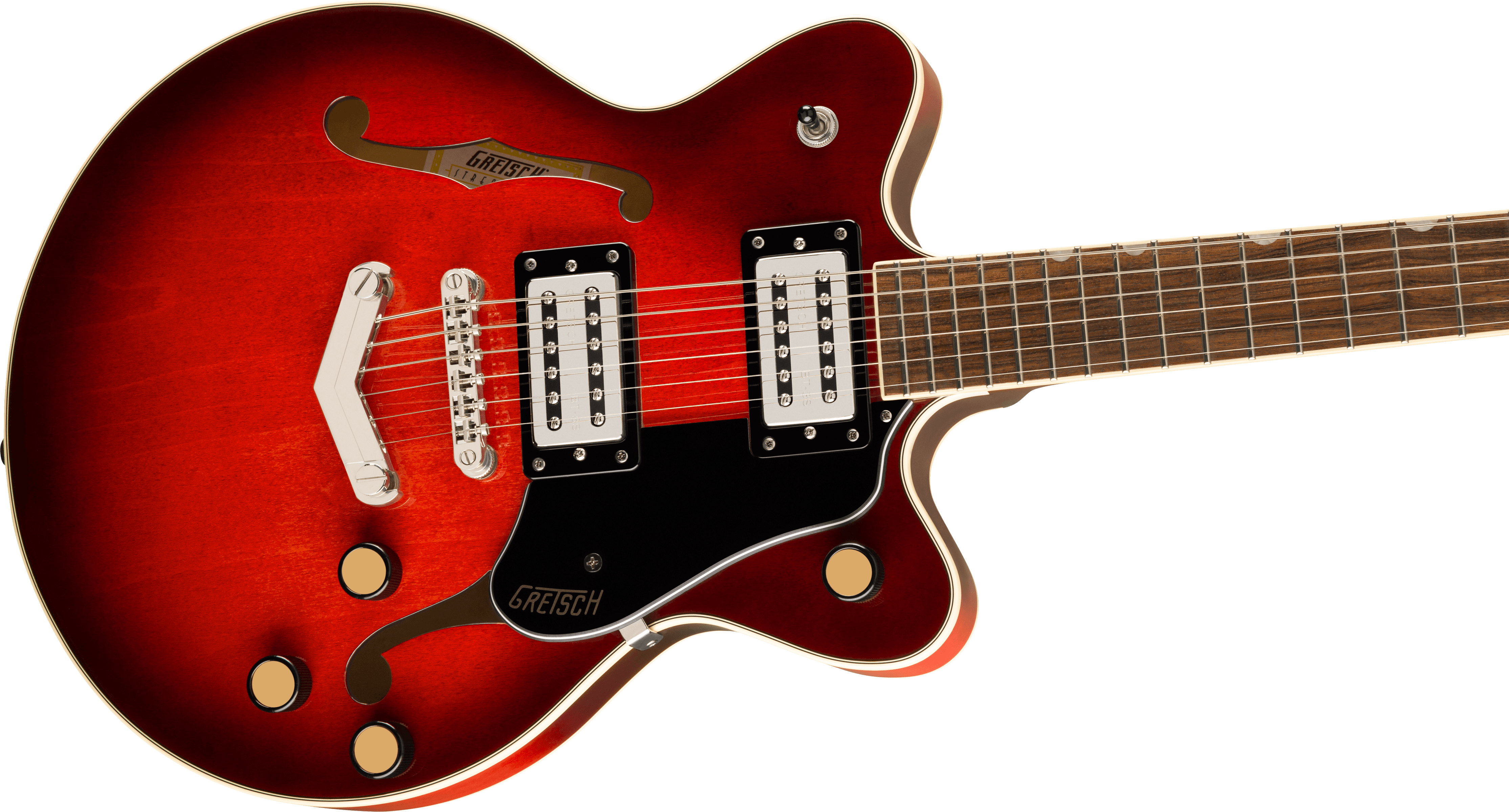 Gretsch G2655 Streamliner™ Center Block Jr. Double-Cut with V-Stoptail, Laurel Fingerboard, Claret Burst