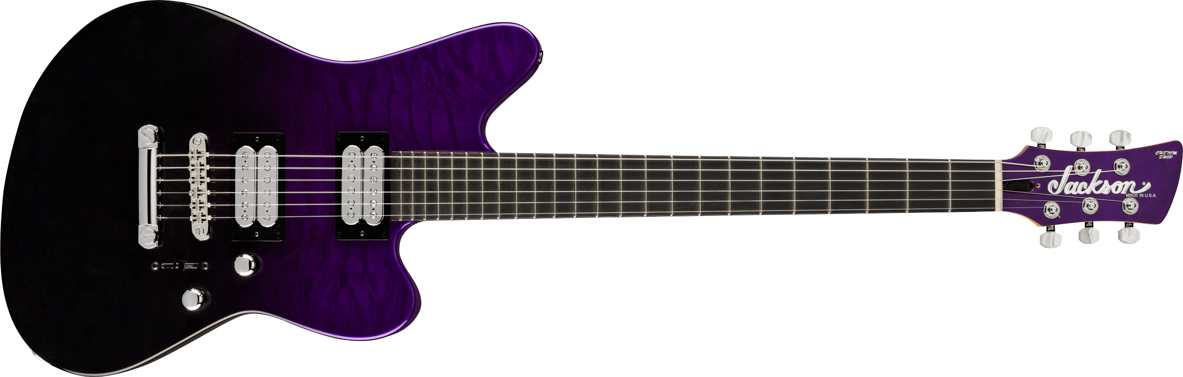 USA Signature Rob Caggiano Shadowcaster. Ebony Fingerboard. Trans Purple Fade