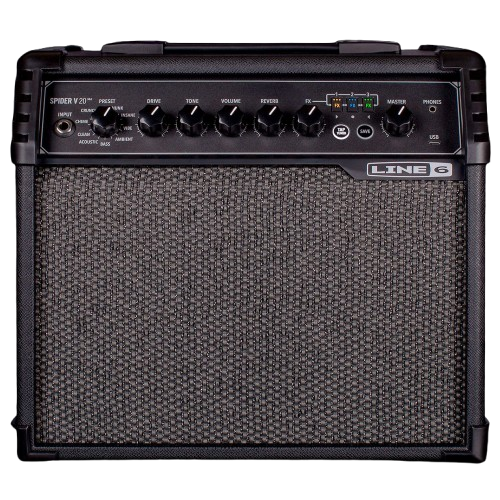 Line 6 SPIDER V20 MKII 20-Watt Modeling Guitar Amplifier Combo - 8in