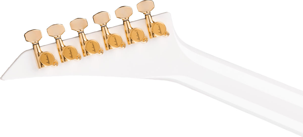Jackson MJ Series Rhoads RR24MG, Ebony Fingerboard, White with Black Pinstripes