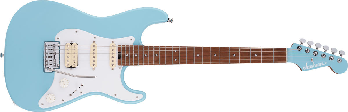 Jackson MJ Series Signature Misha Mansoor So-Cal 2PT, Caramelized Maple Fingerboard, Daphne Blue