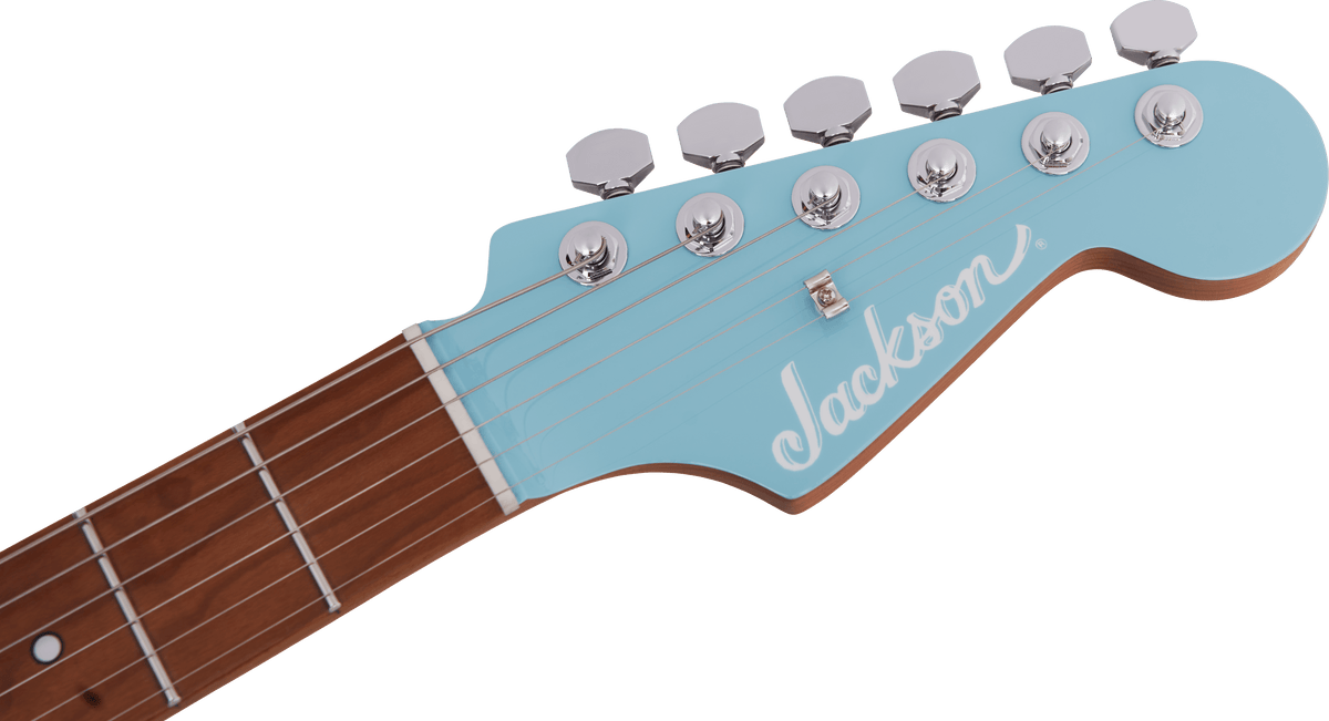 Jackson MJ Series Signature Misha Mansoor So-Cal 2PT, Caramelized Maple Fingerboard, Daphne Blue