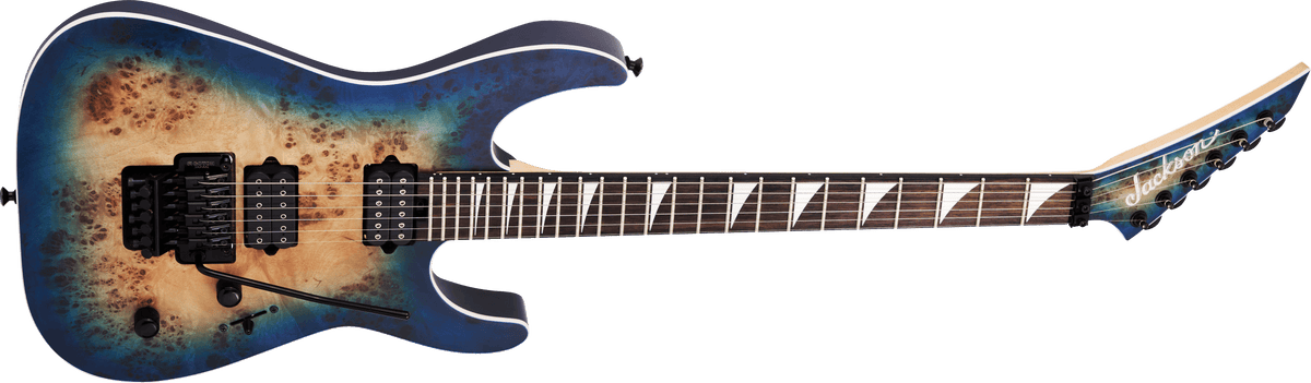 Jackson MJ Series Dinky® DKRP, Ebony Fingerboard, Transparent Blue Burst